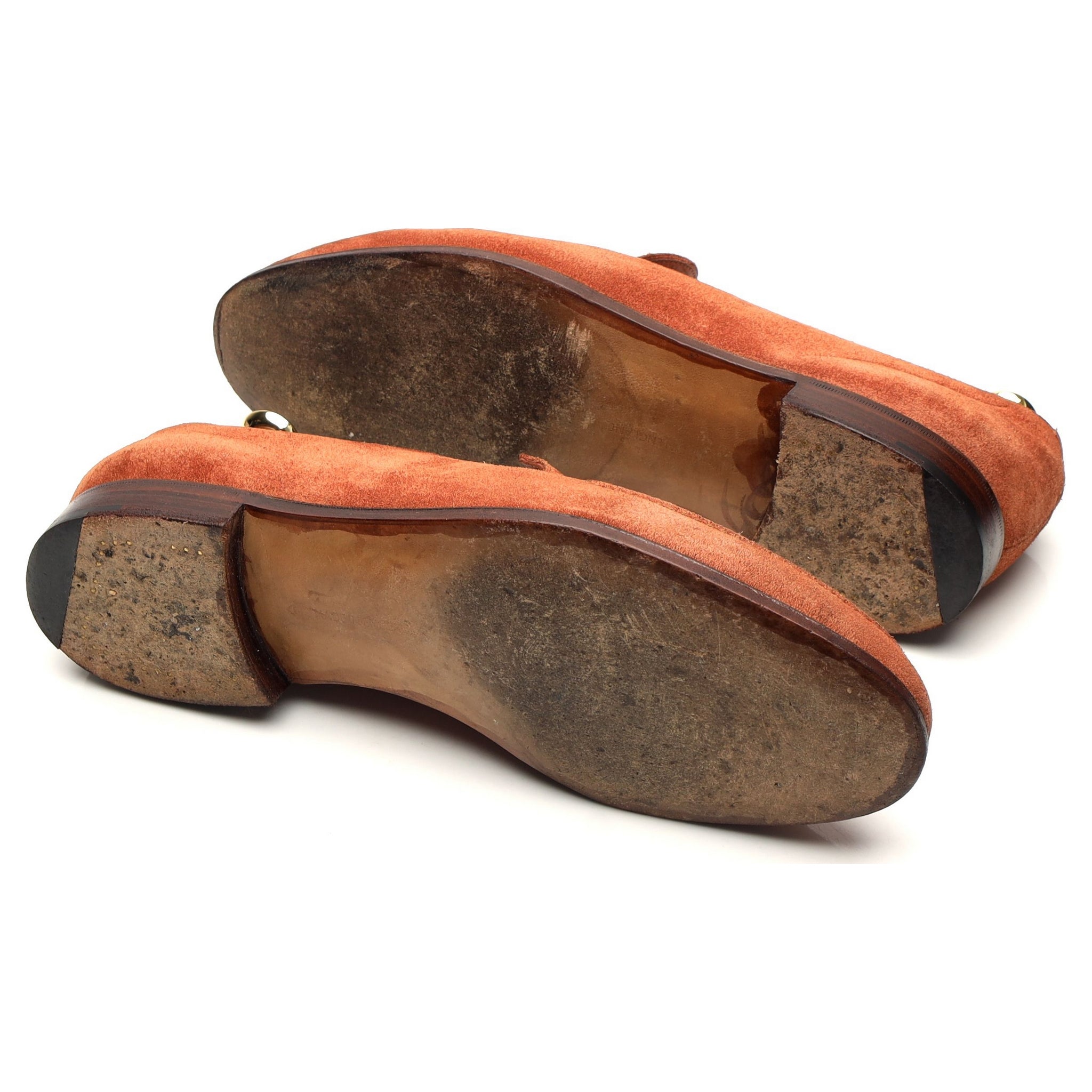 Edward Green Islington mocassins daim tan UK 8