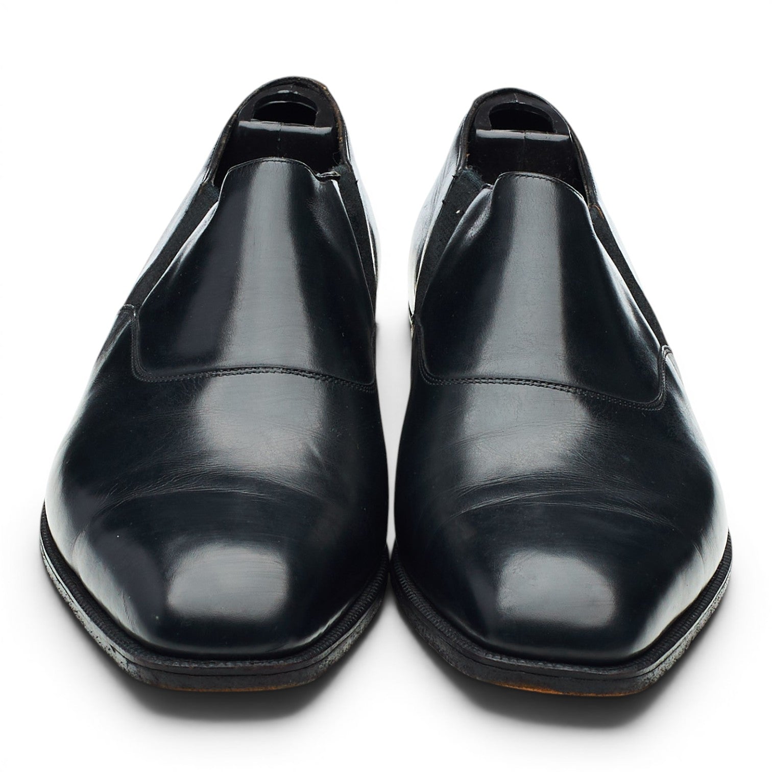 George Cleverley Lazyman mocassin cuir noir pointure UK 6.5