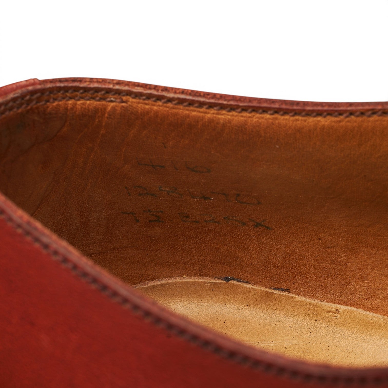 Edward Green derby cuir fauve UK 7,5 semelle cuir