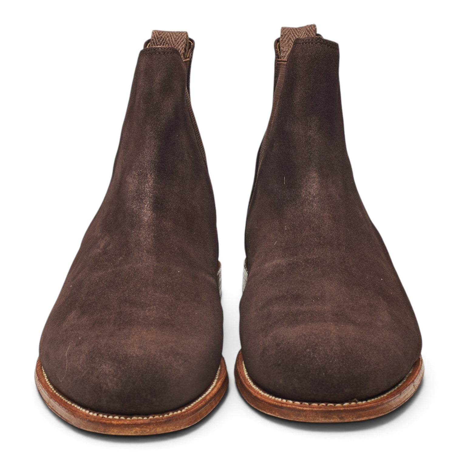 Grenson Nolan Chelsea Boots Suède Marron UK 10.5