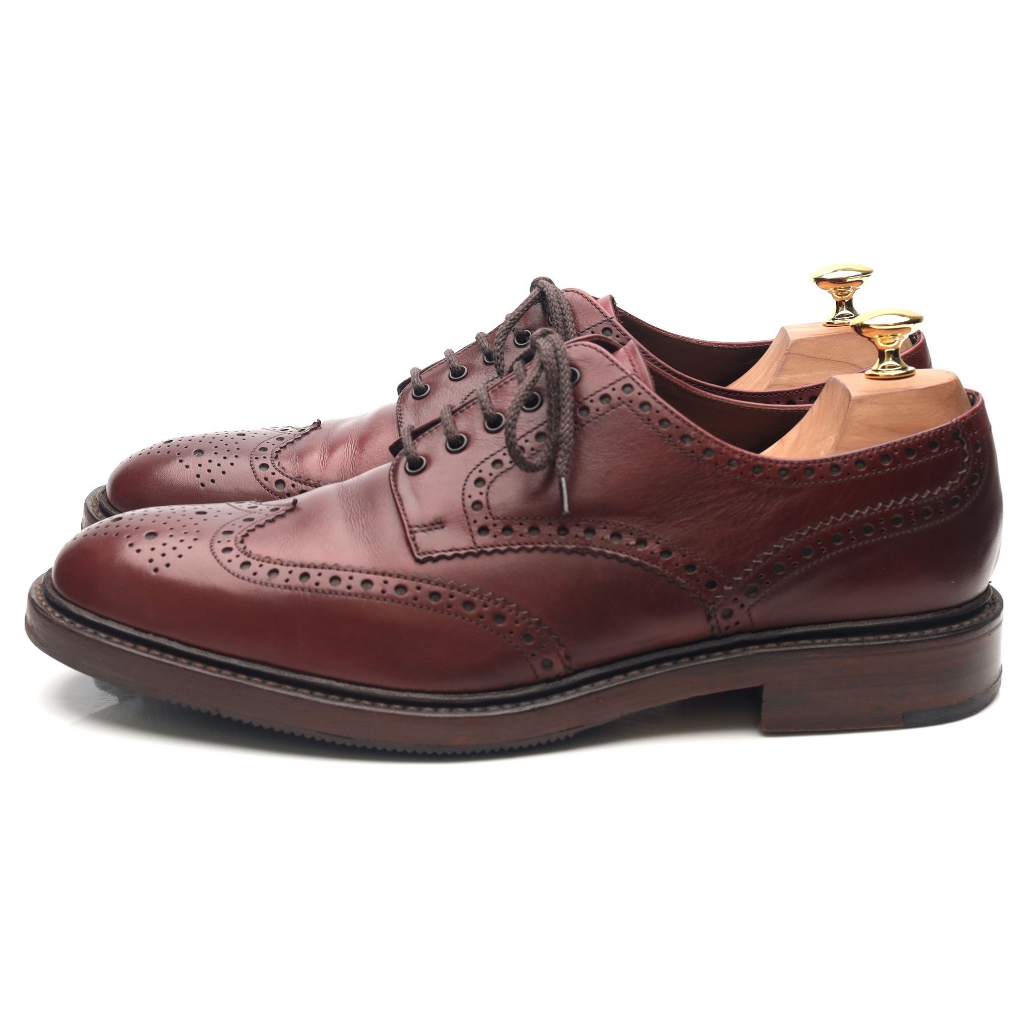 Loake 1880 Chester 2 derby cuir bordeaux UK 10