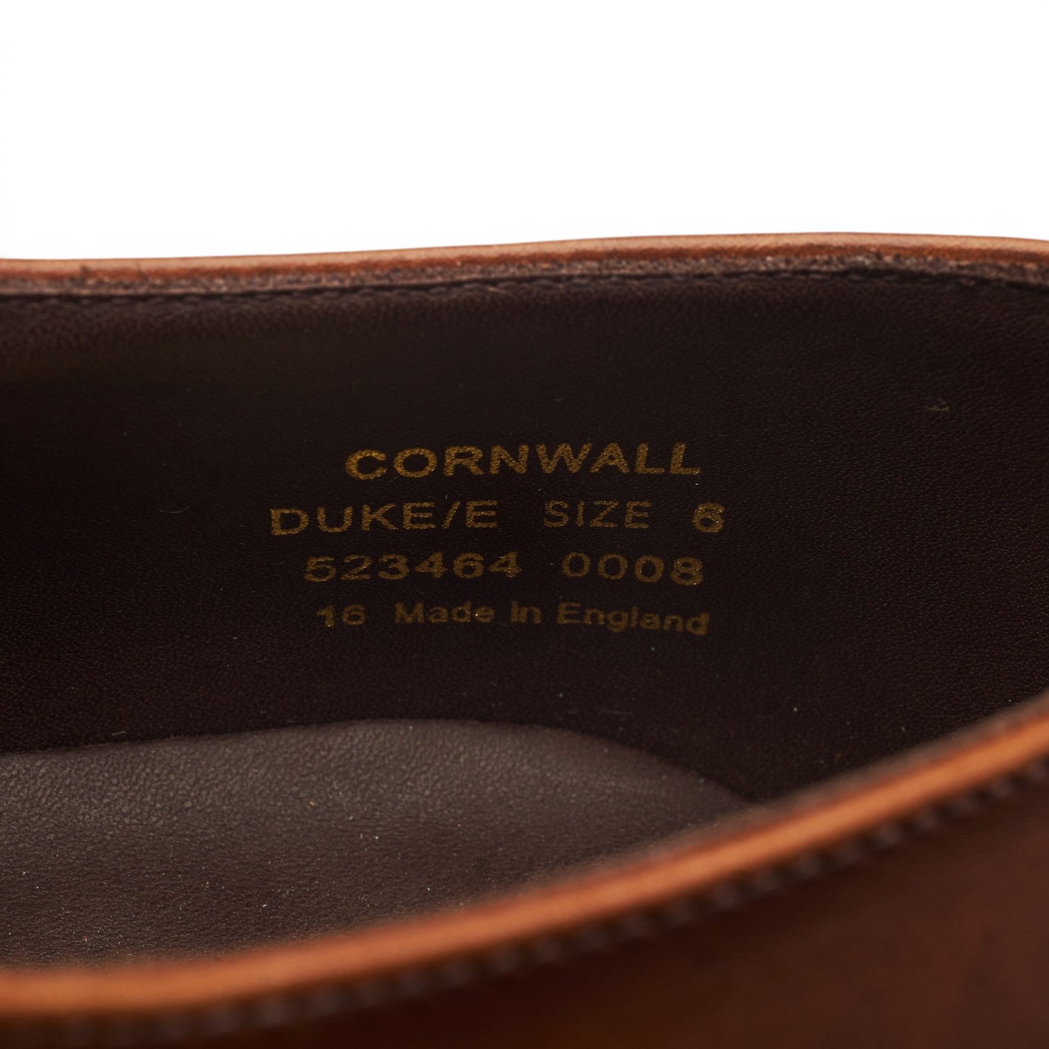 Loake 1880 Cornwall derbies cuir marron 6 UK