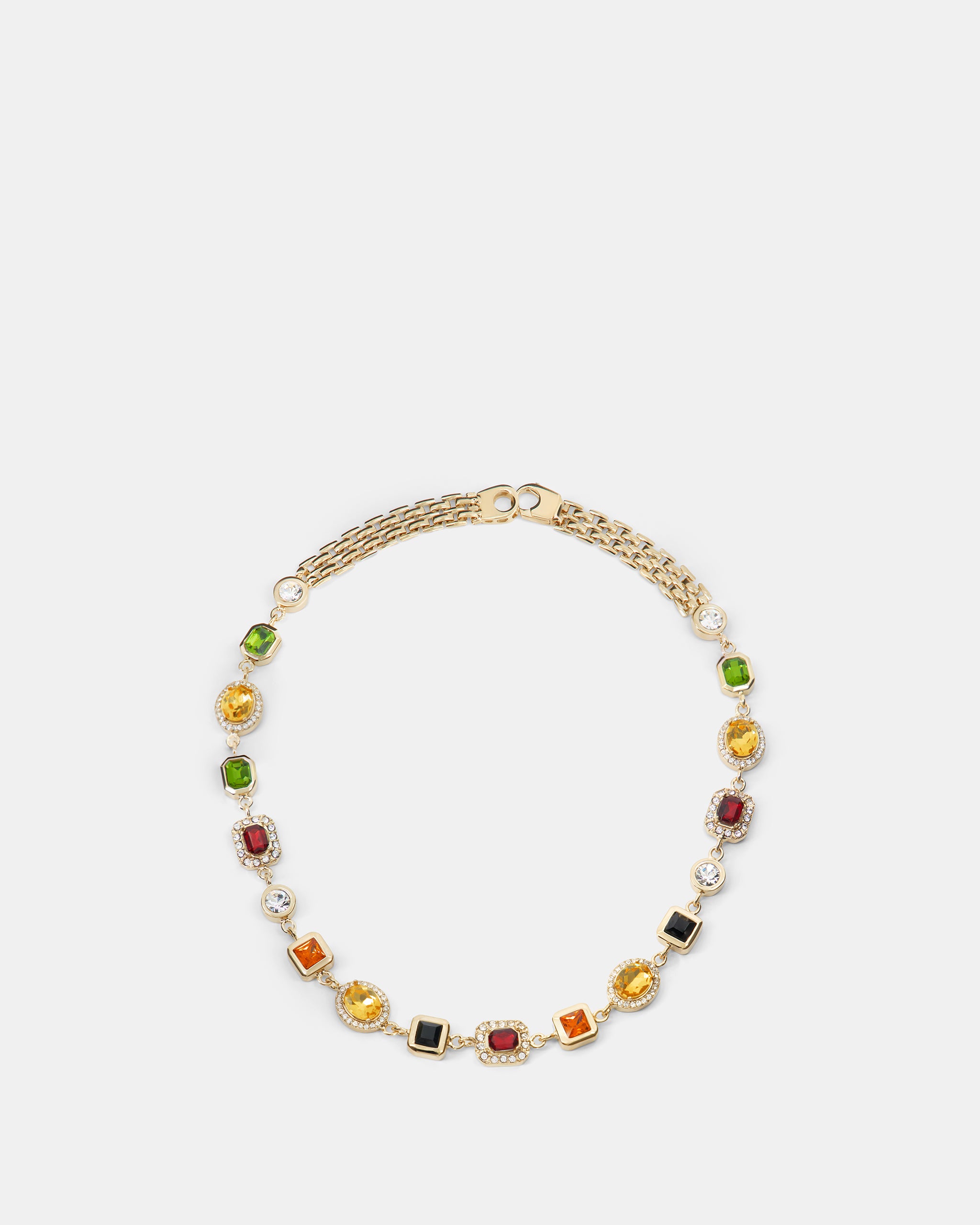 Nodaleto Gemma collier choker pierres multicolores