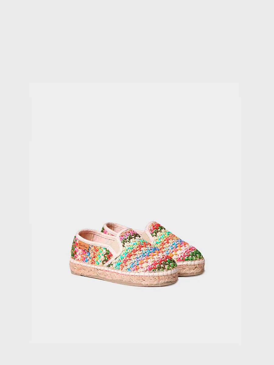 Toni Pons Efes-NZ espadrilles garçon raphia multicolore