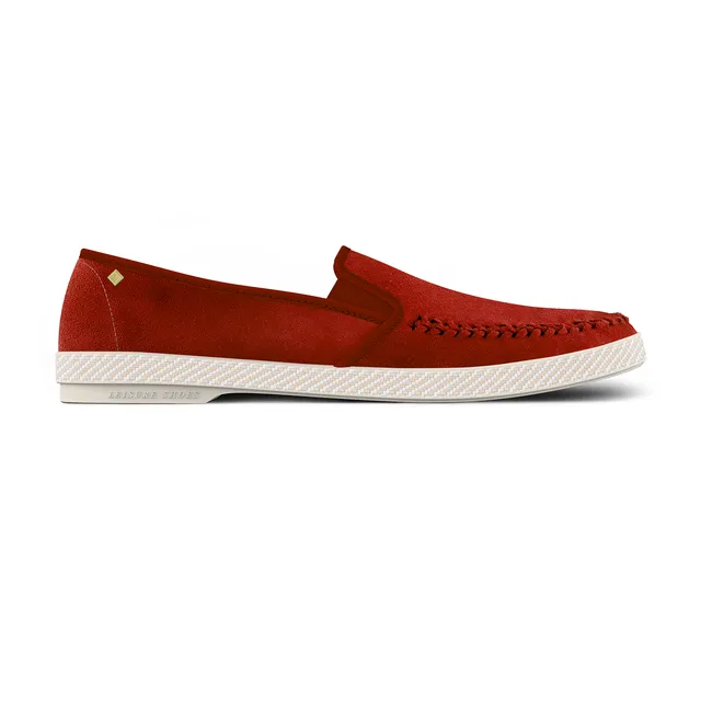Rivieras Classic Suede Tressé espadrilles rouge