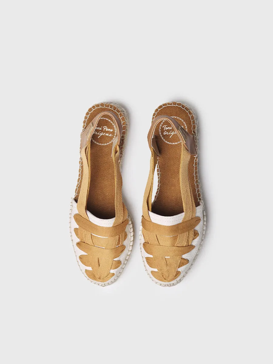 Toni Pons RIO-CU espadrilles ocre à brides croisées
