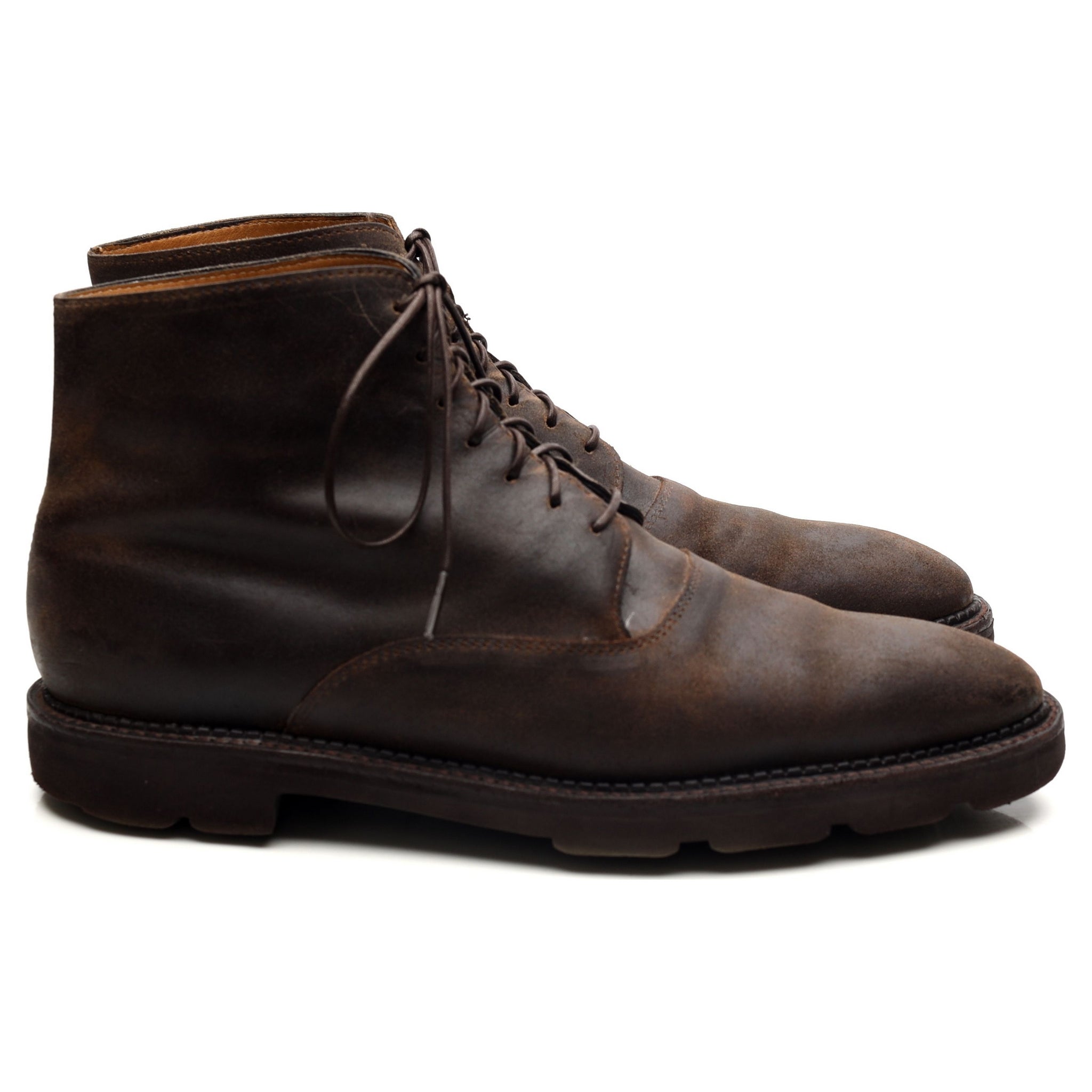 John Lobb Forge boots daim marron pointure UK 7