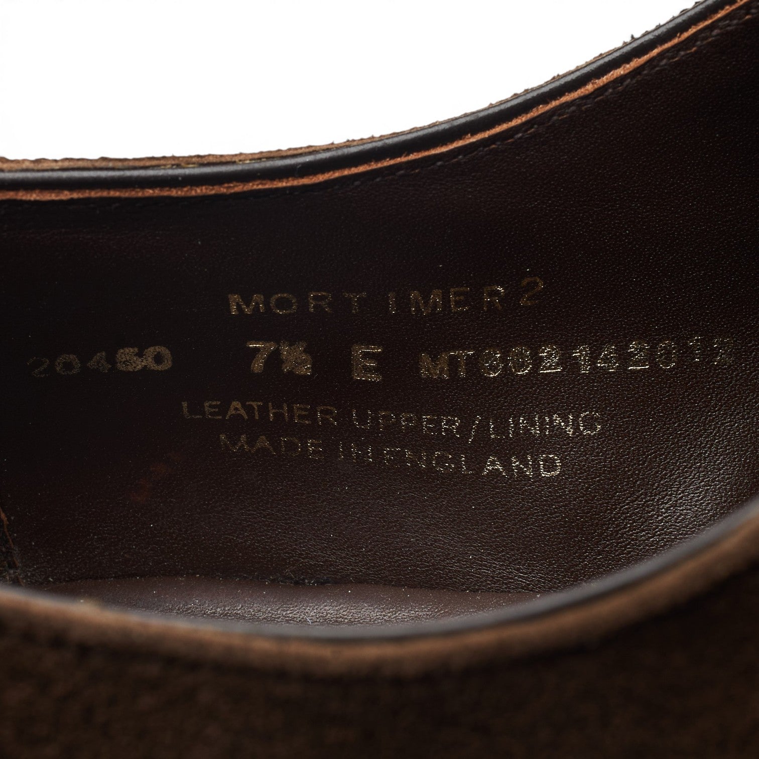 Crockett & Jones Mortimer 2 monk strap daim marron 7.5