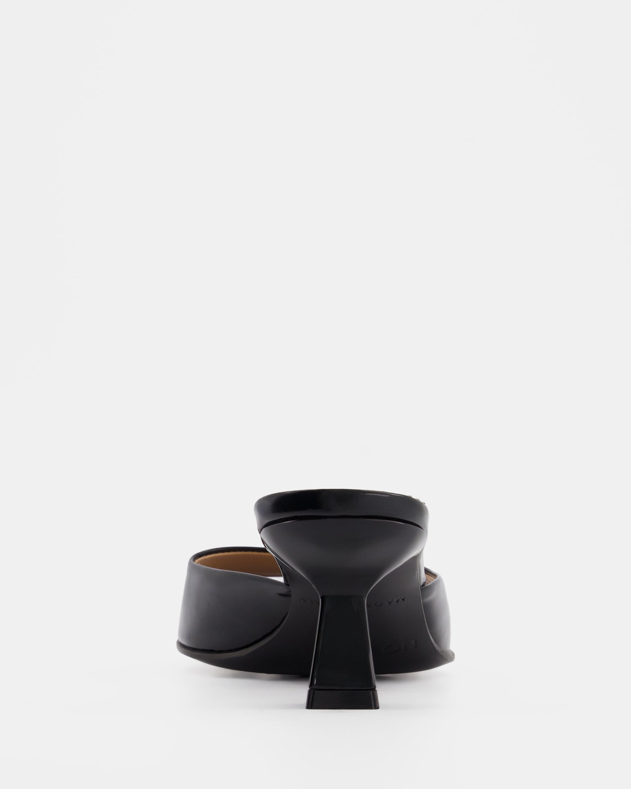 Nodaleto Dona Reese mules noir verni talon 5 cm