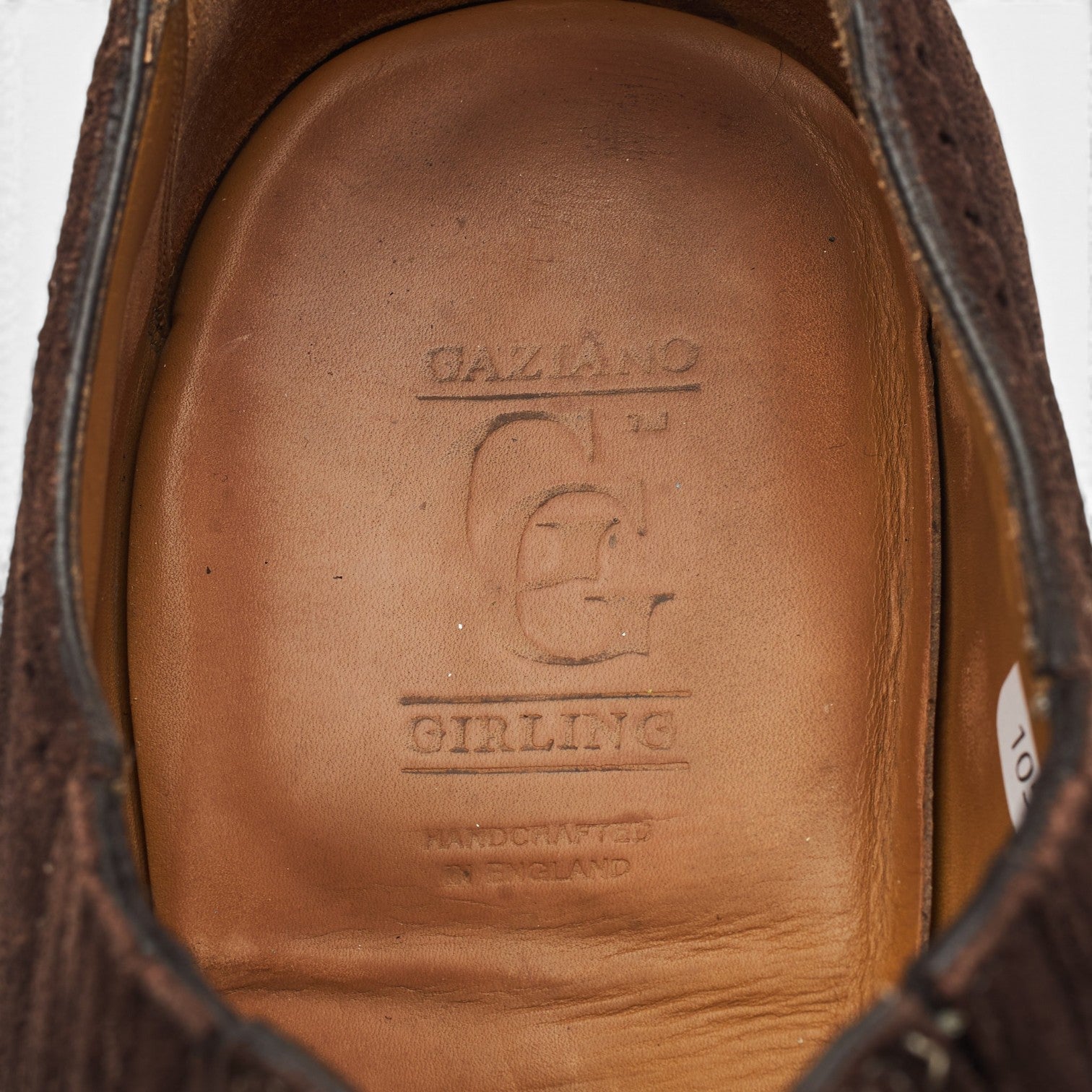 Gaziano & Girling Chelsea brogue suède marron UK 10