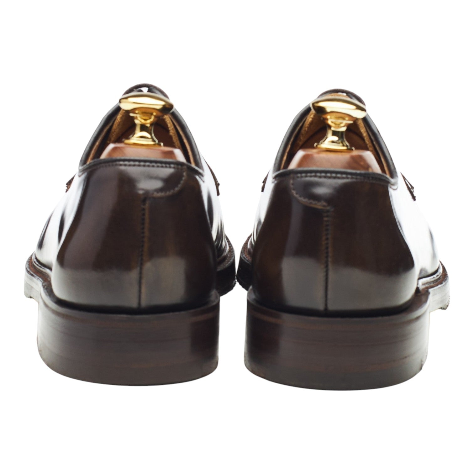 Cheaney Derby cuir marron pointure UK 6 semelle gomme