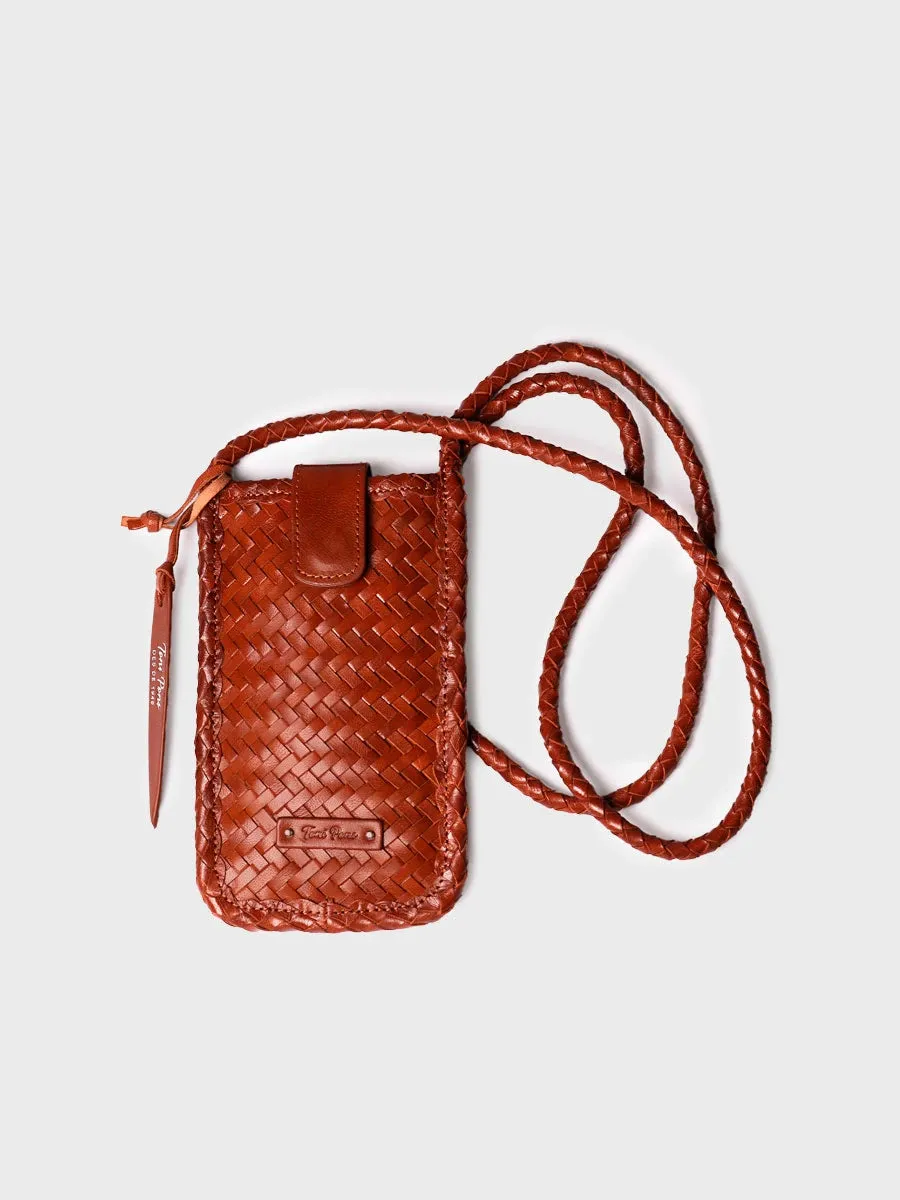 Toni Pons Gelsa sac téléphone cuir tressé