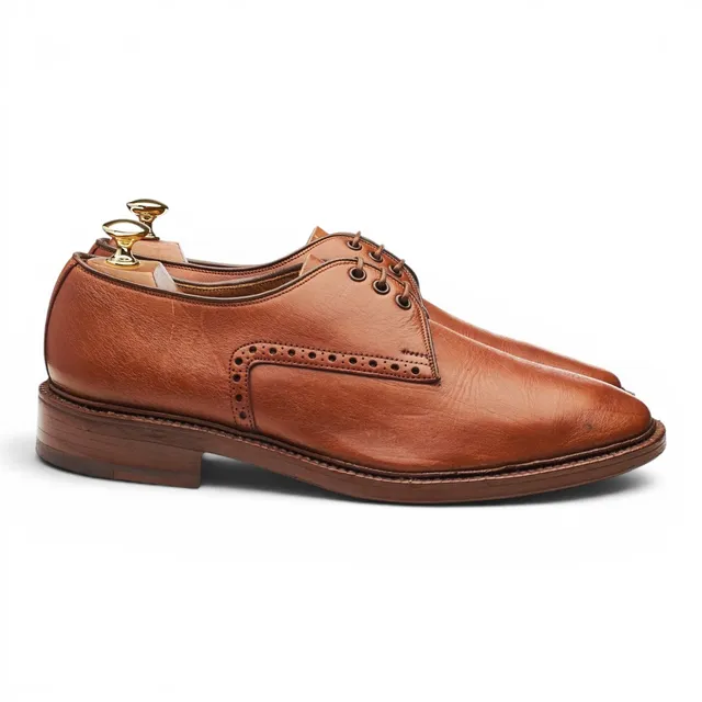 Tricker's Vintage derby cuir fauve pointure 9