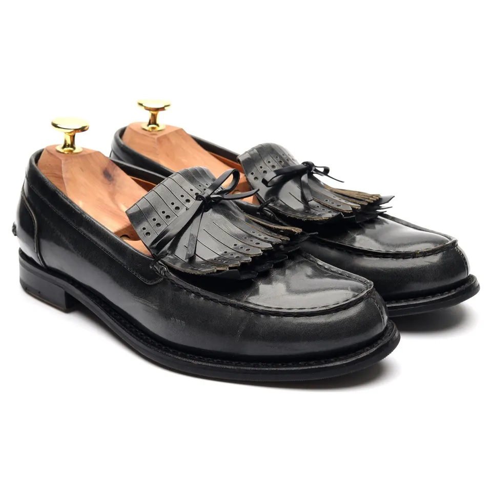 Church's Gracie mocassins cuir gris à franges 36,5