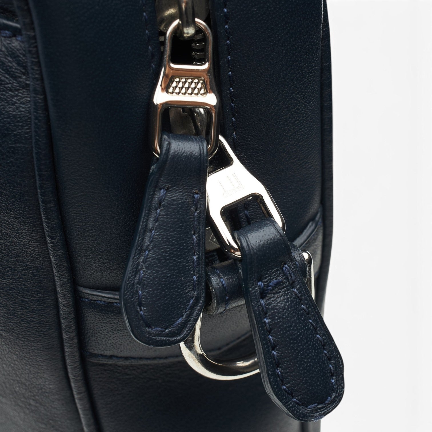 Dunhill Hampstead porte-documents cuir bleu marine