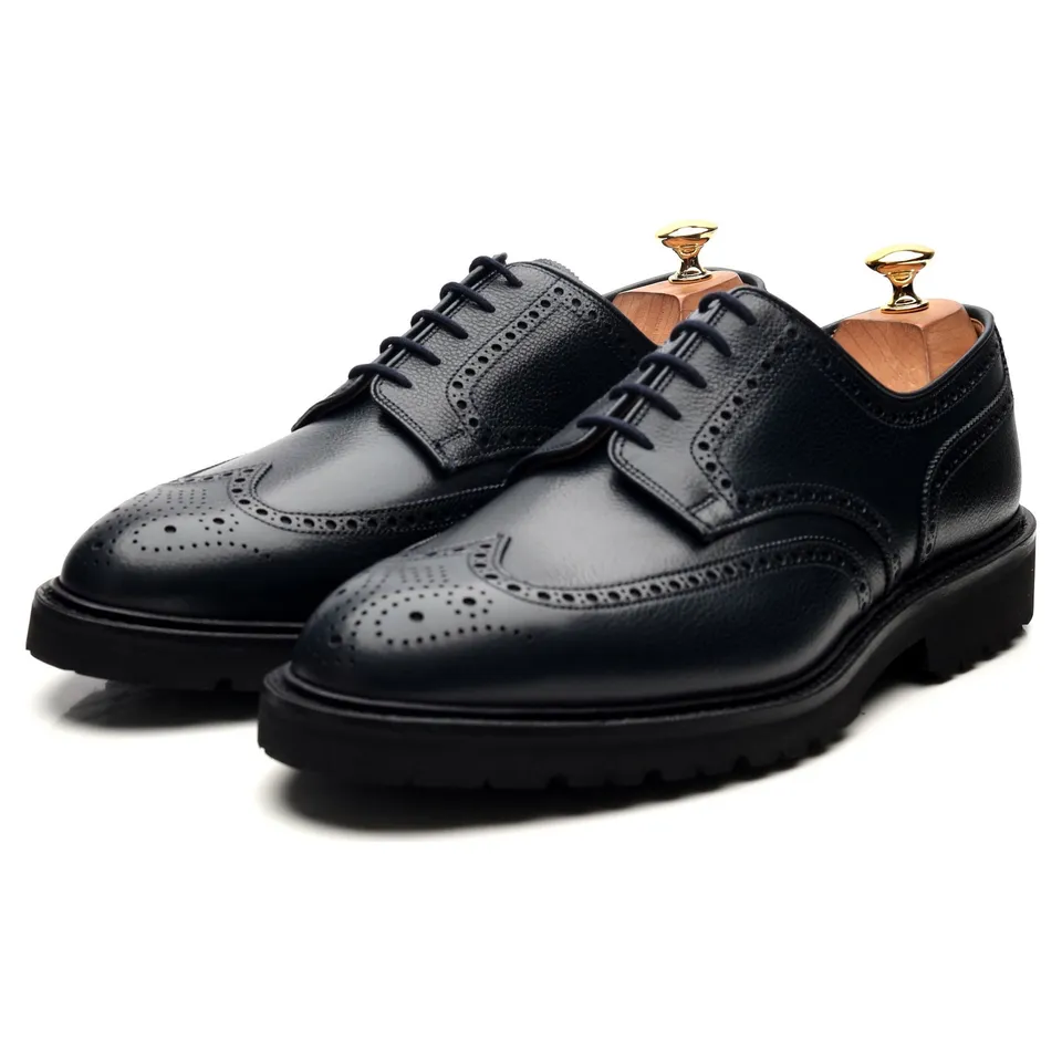 Thom Sweeney Pembroke derbies cuir bleu marine UK 10