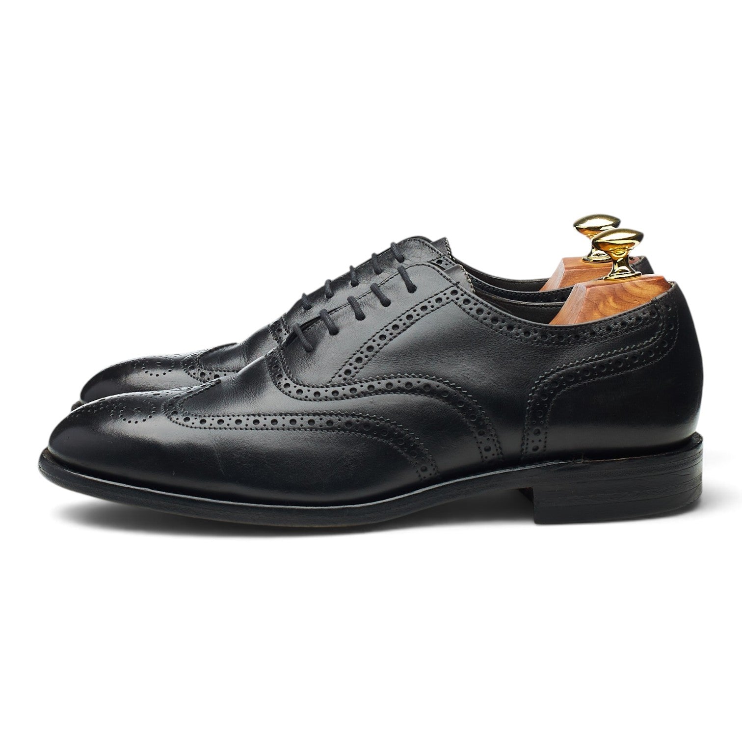 Herring Leamington derbies brogue noires UK 7,5