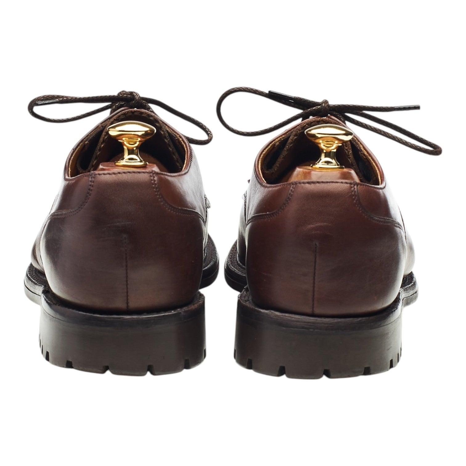Loake Epsom II derby cuir ciré marron UK 9.5