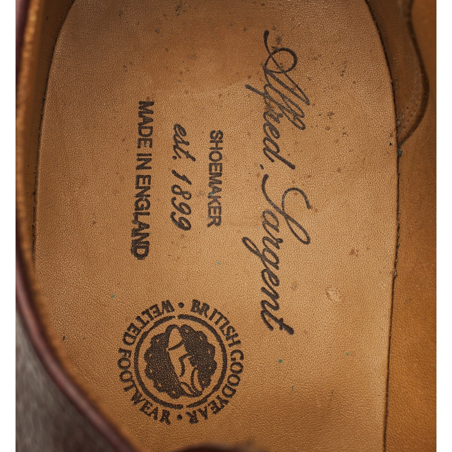 Alfred Sargent Caldbeck derby cuir marron foncé UK 7