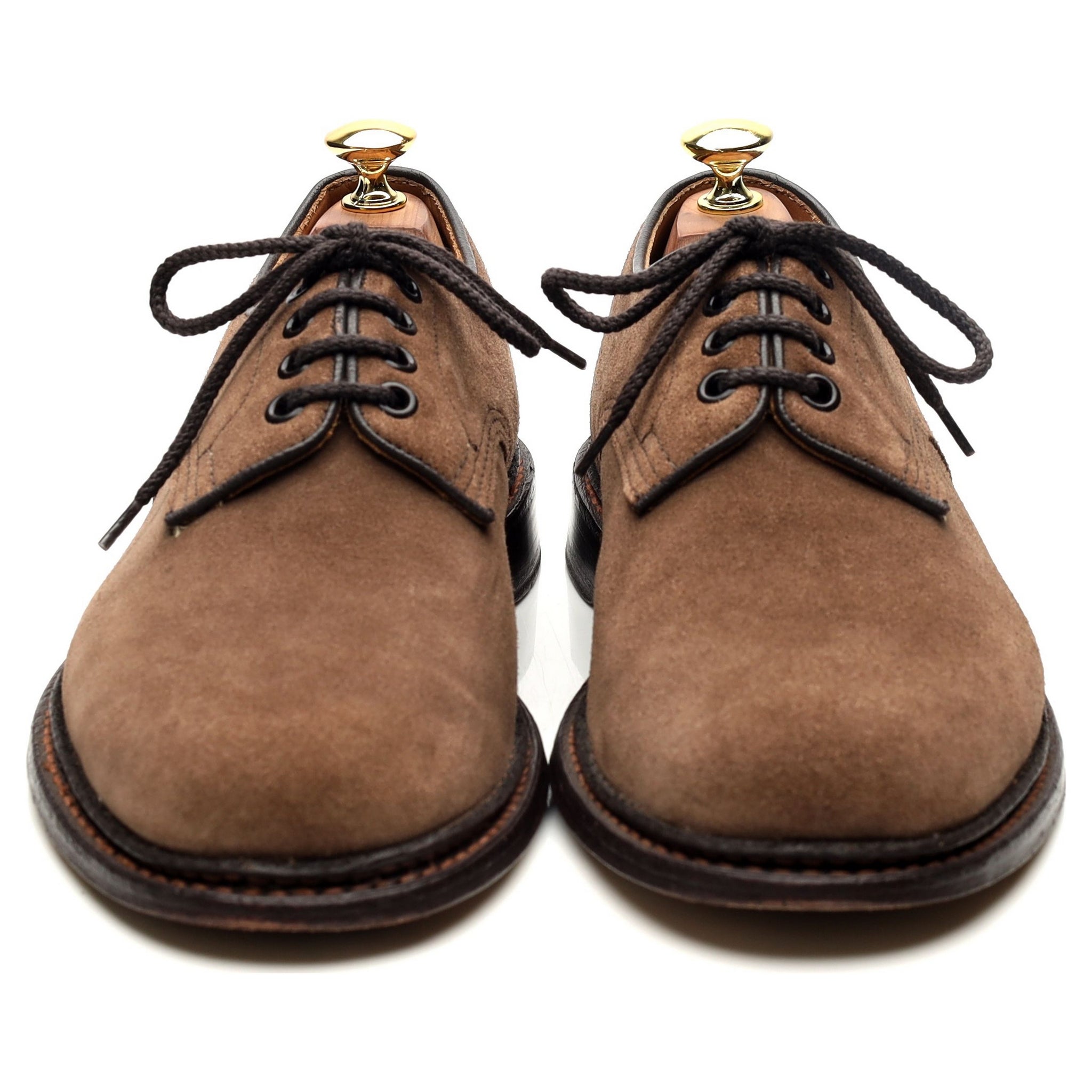 Tricker's Daniel derby daim marron clair UK 8
