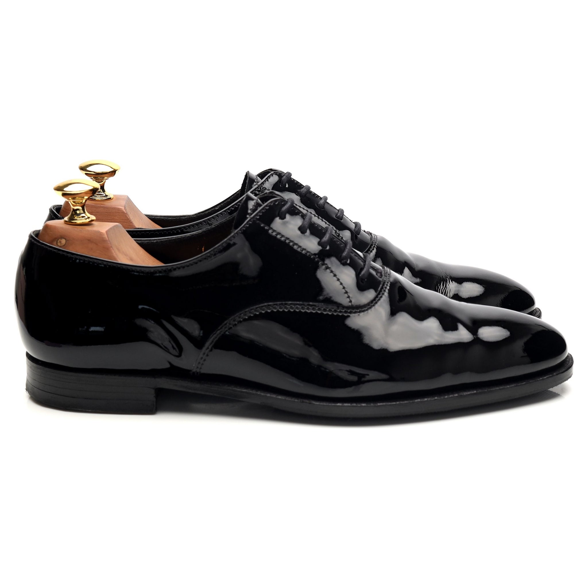 Crockett & Jones Overton richelieu verni noir UK 6.5
