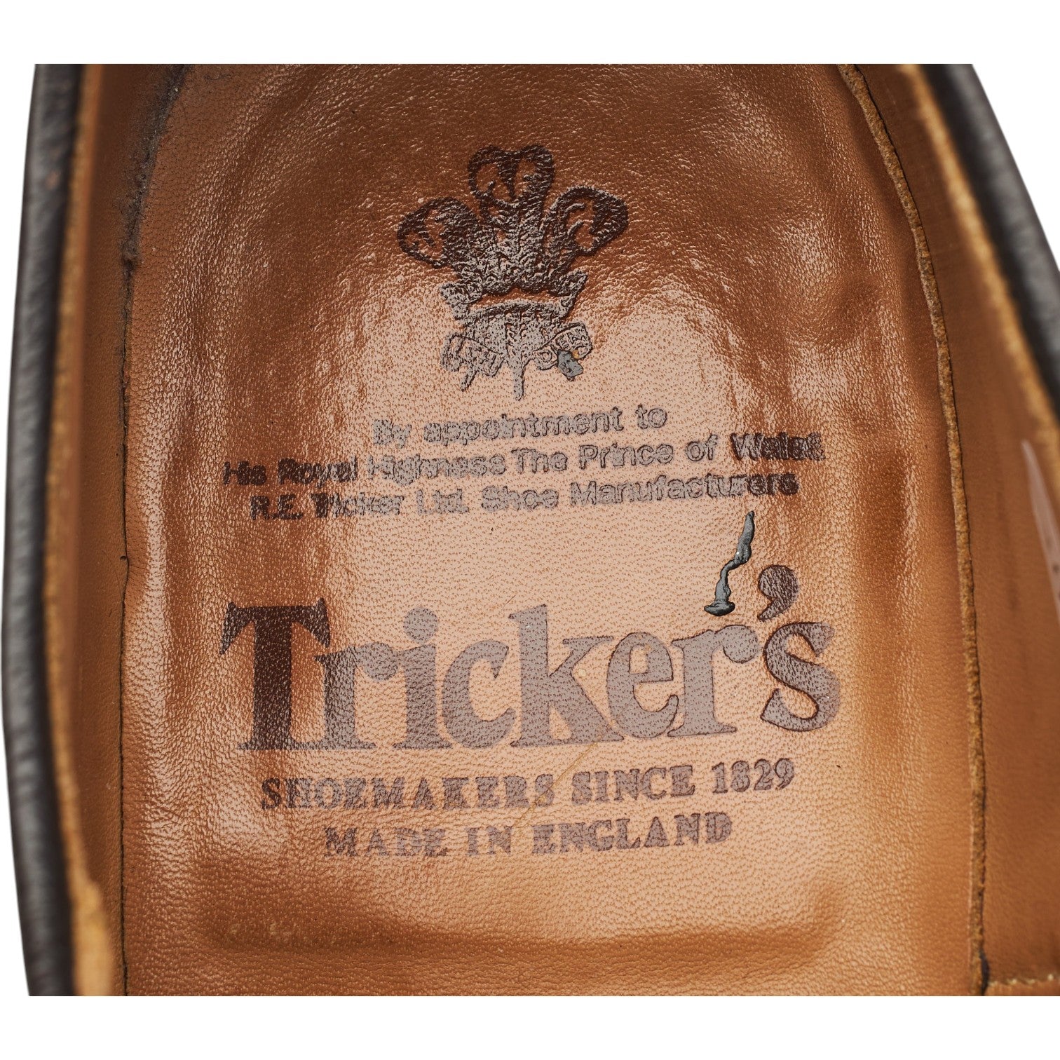 Tricker's Daniel derby cuir marron foncé UK 9.5