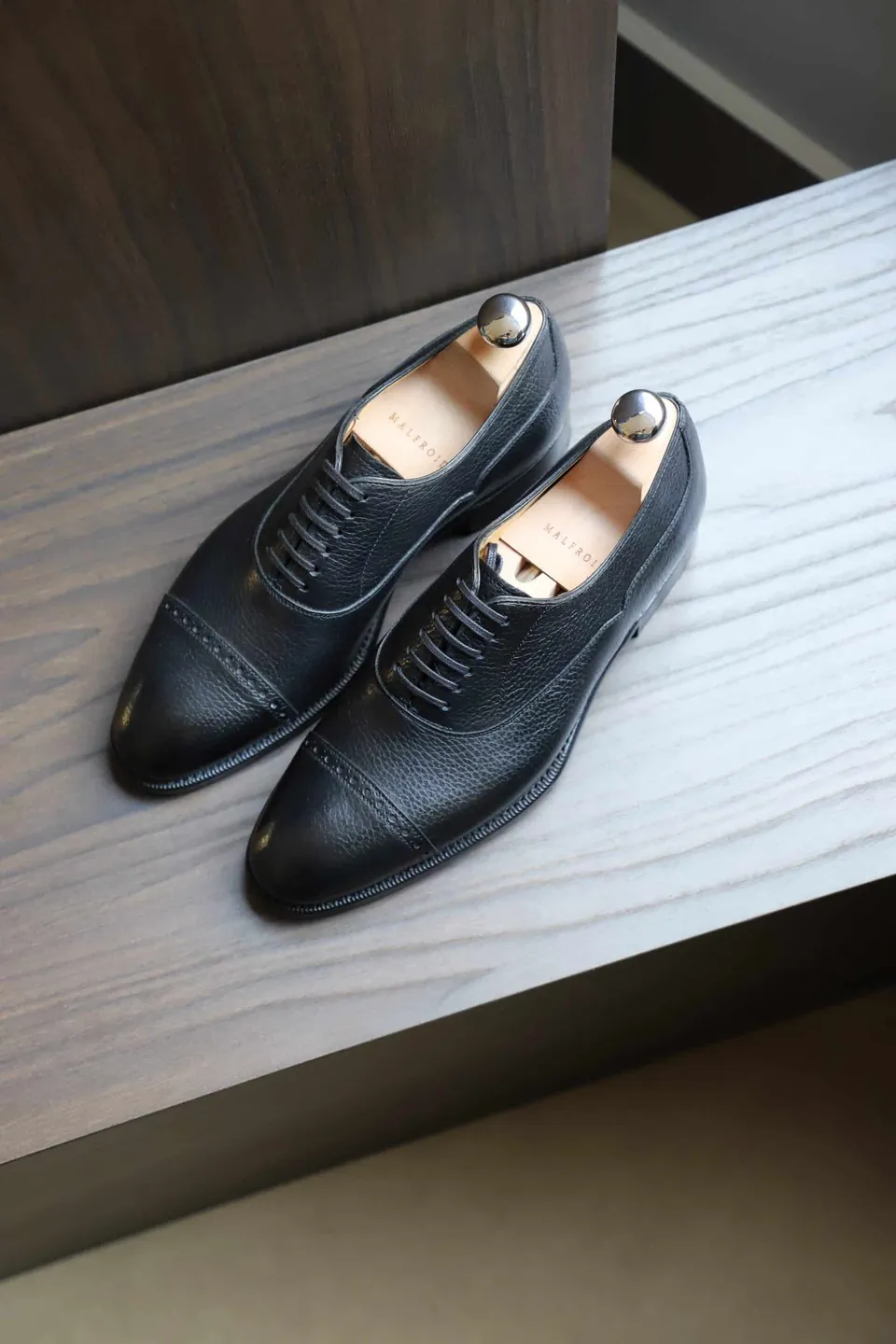 Malfroid Astoria richelieu cuir grainé cousu Goodyear