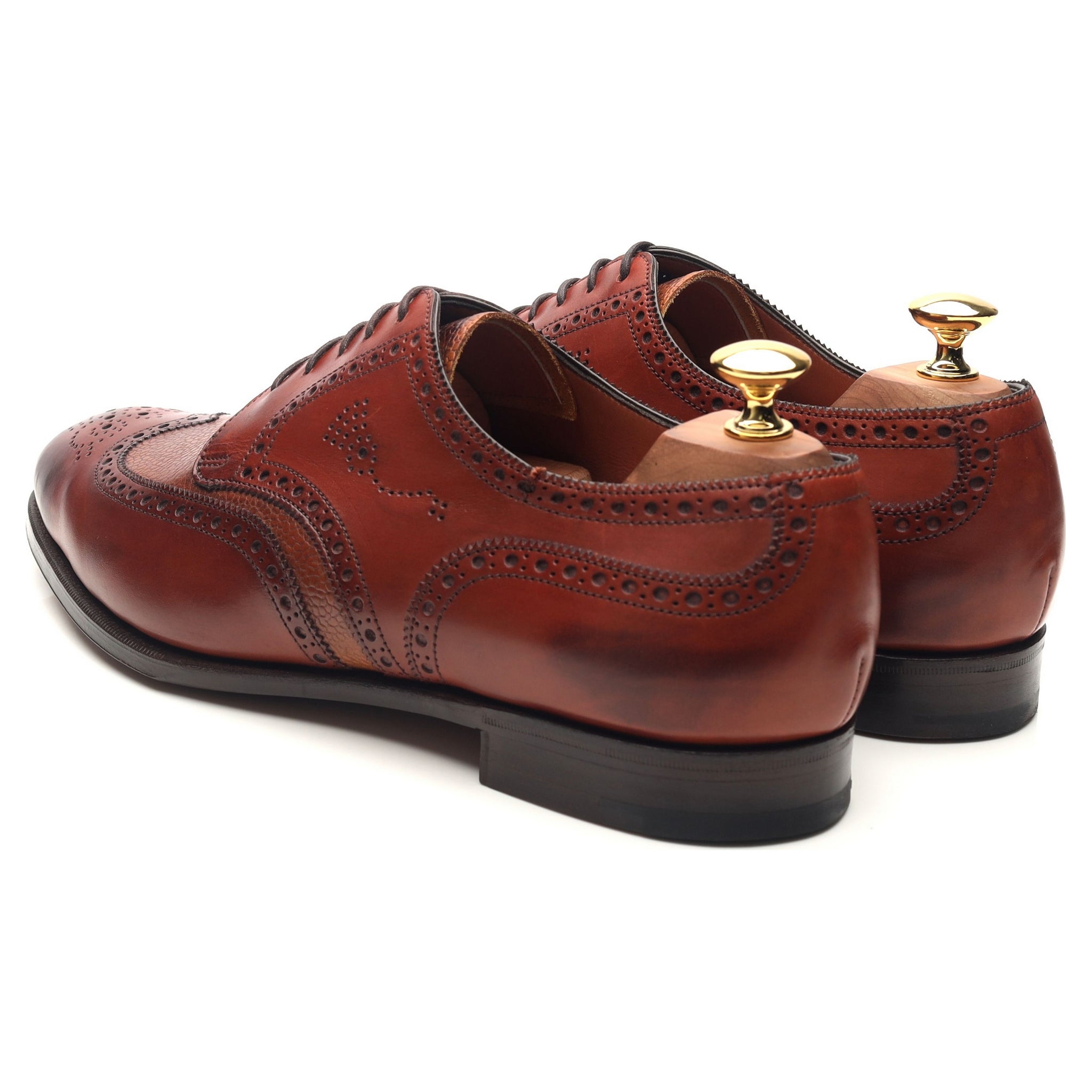 Edward Green Sandringham derby cuir marron UK 9.5