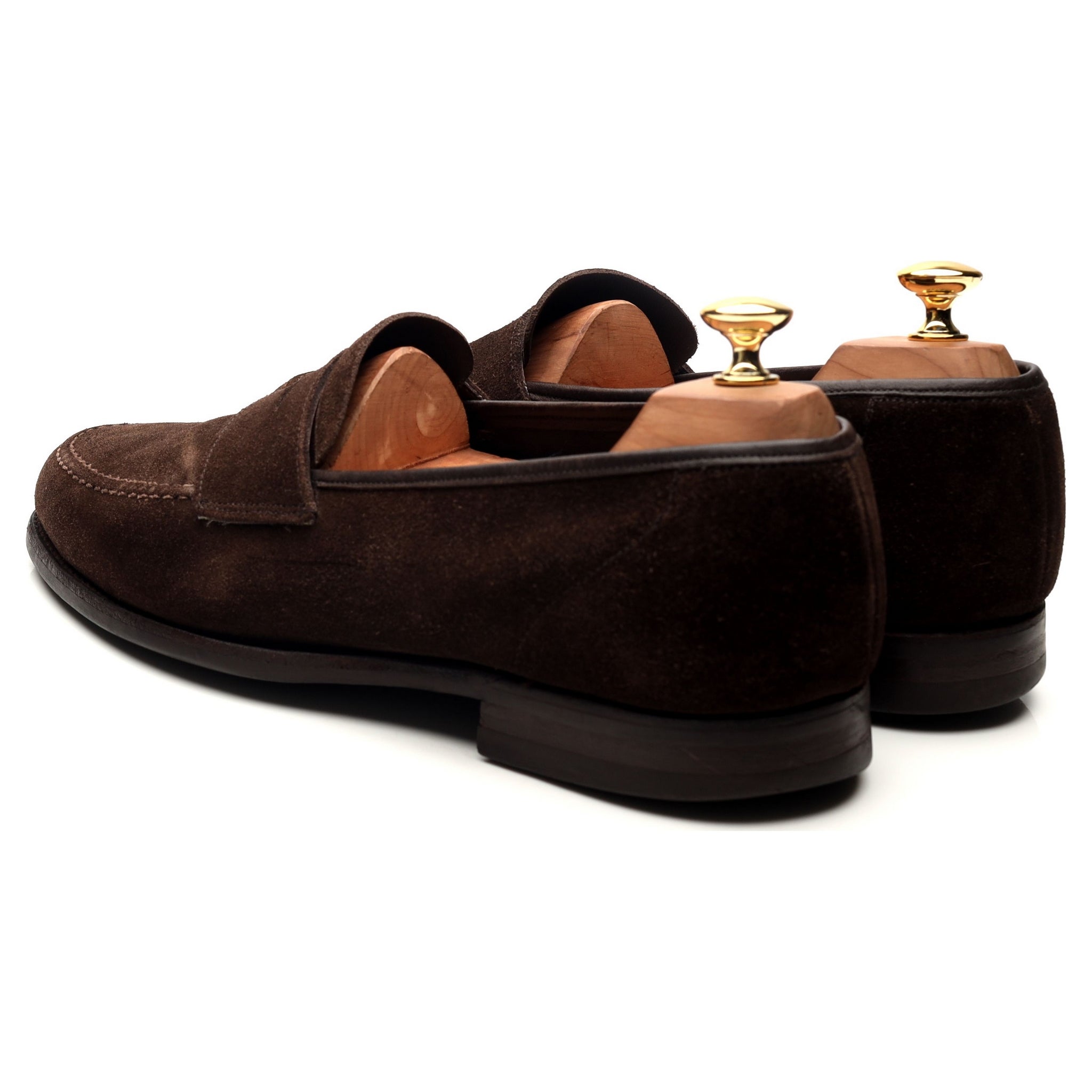 Crockett & Jones Harvard 2 mocassins suède marron UK 10