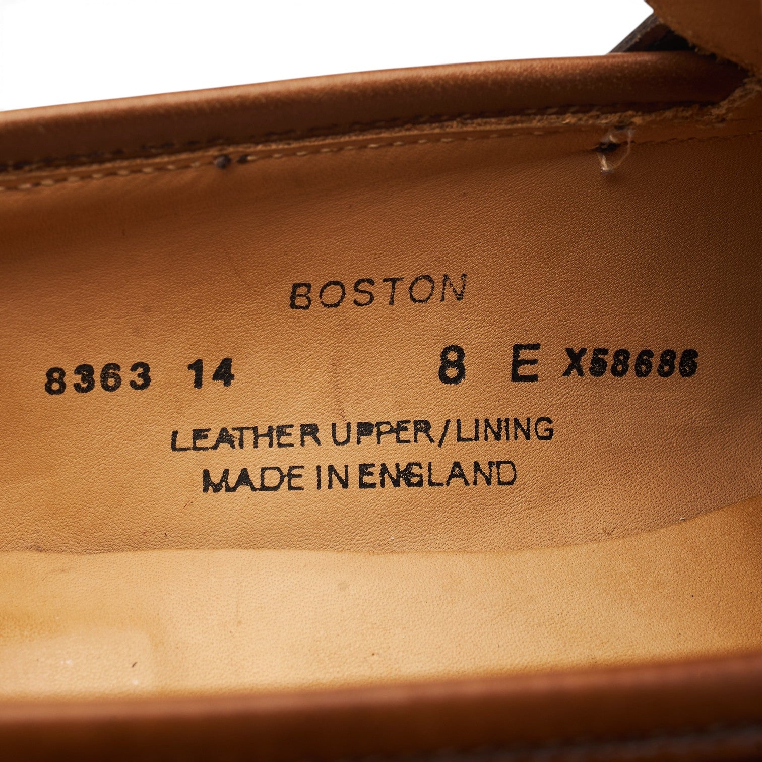 Crockett & Jones Boston mocassins cuir marron UK 8
