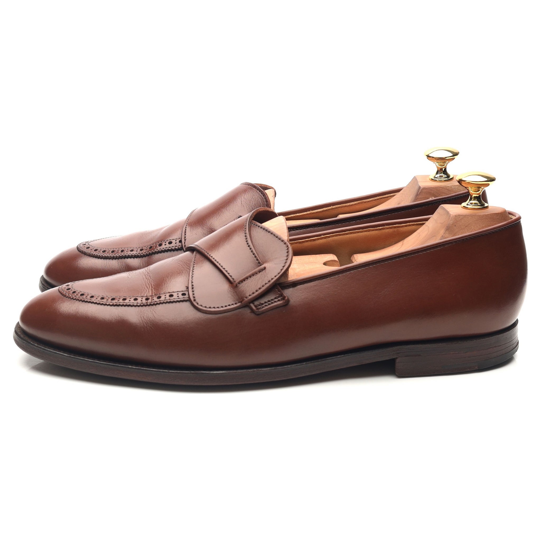 New & Lingwood Butterfly mocassins cuir marron pointure 9,5