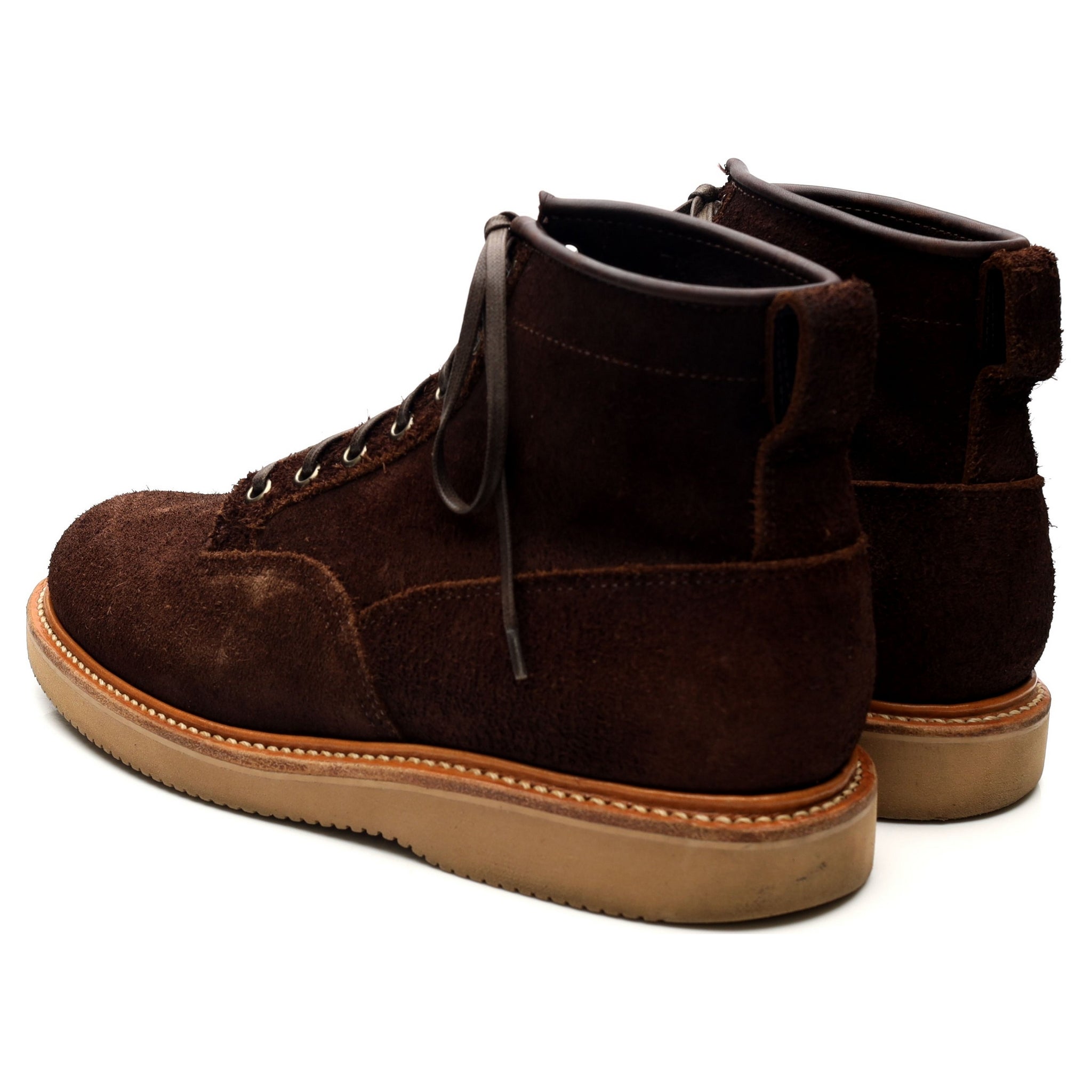 Viberg Service Boots bottine suède marron UK 7.5