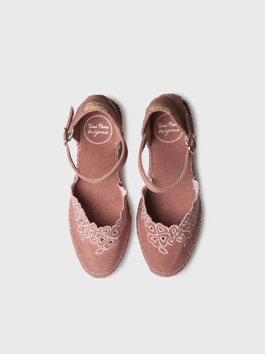 Toni Pons Naiara espadrille compensée fleurie