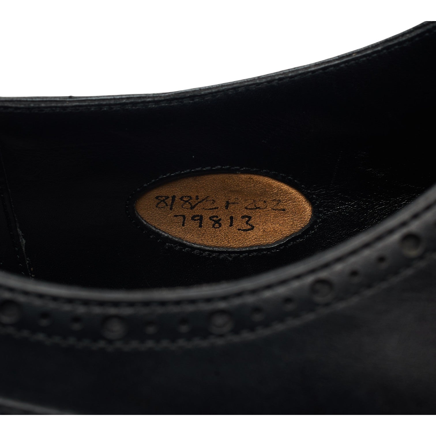 Edward Green derby bout droit cuir noir UK 8