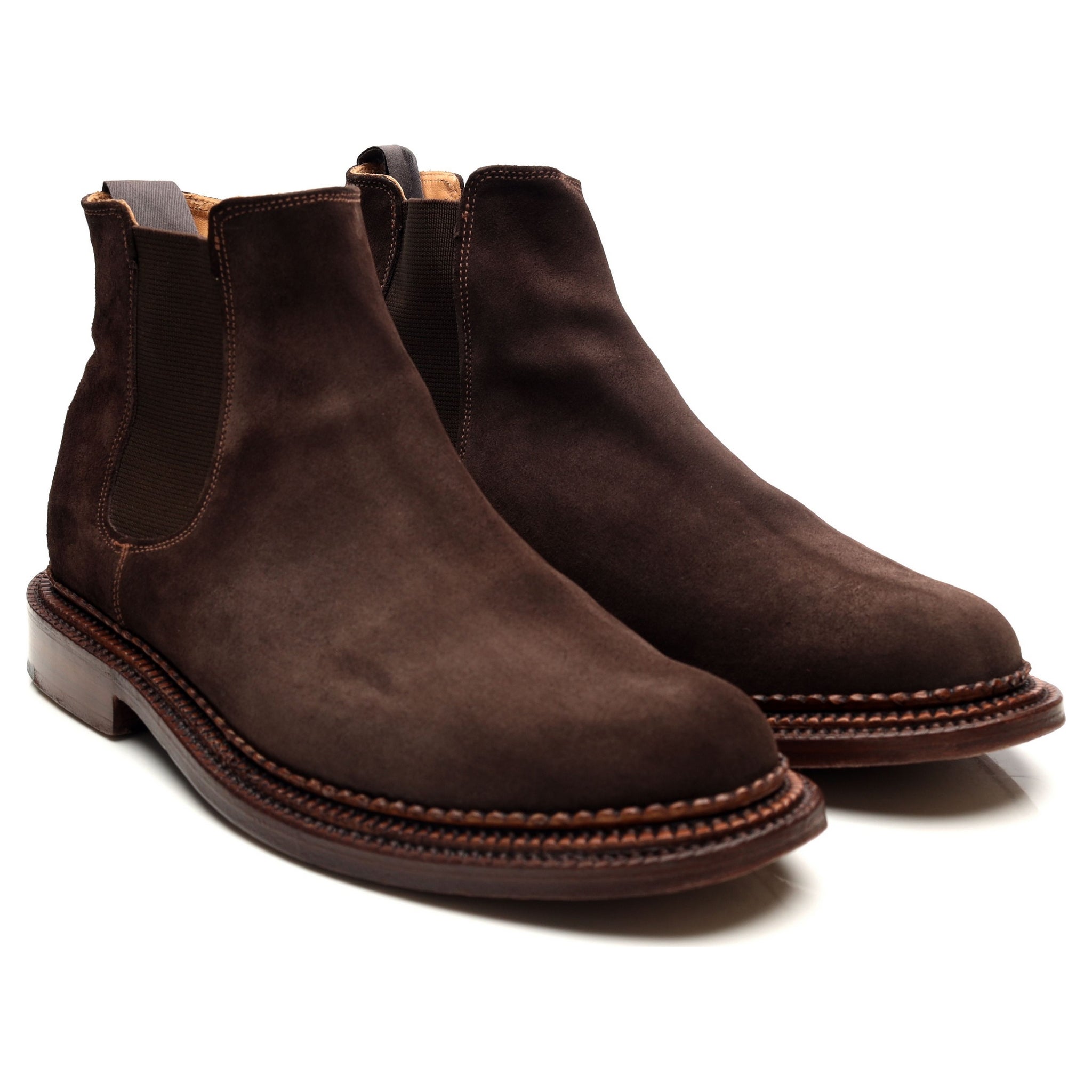 Grenson Christopher boots chelsea daim marron 44