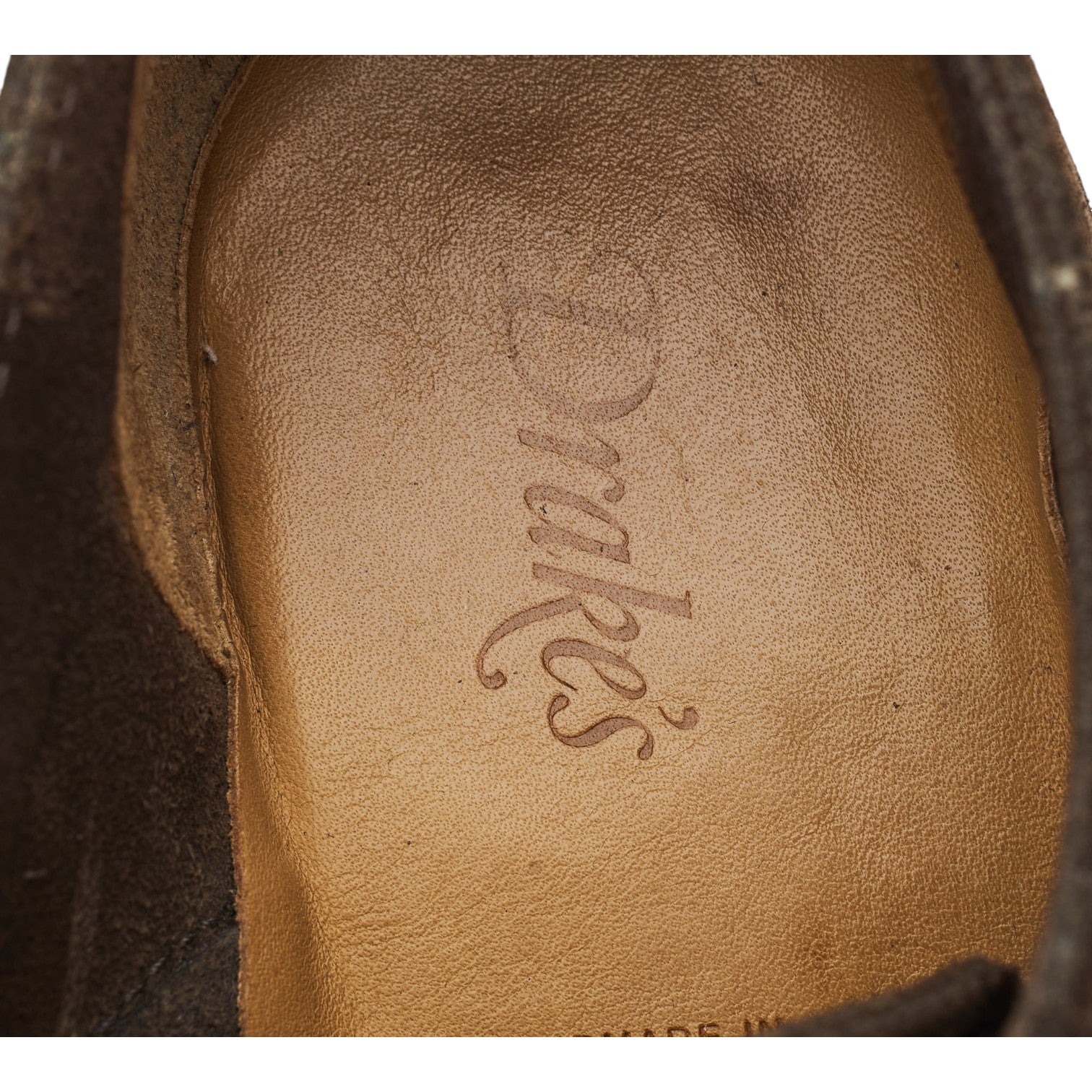 Drake's Weyford derby daim marron UK 8
