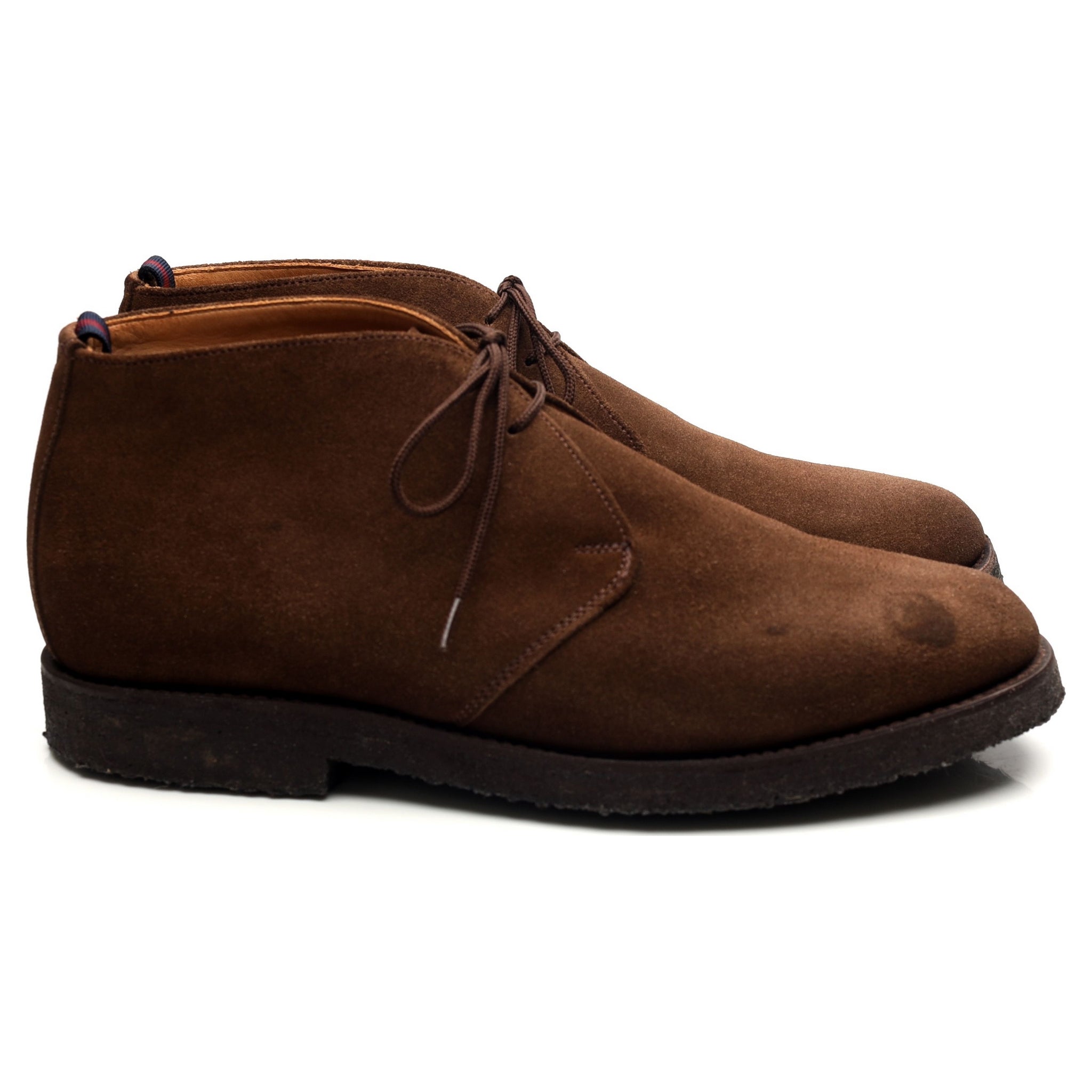 Sanders Finley boots chukka marron suède pointure UK 8