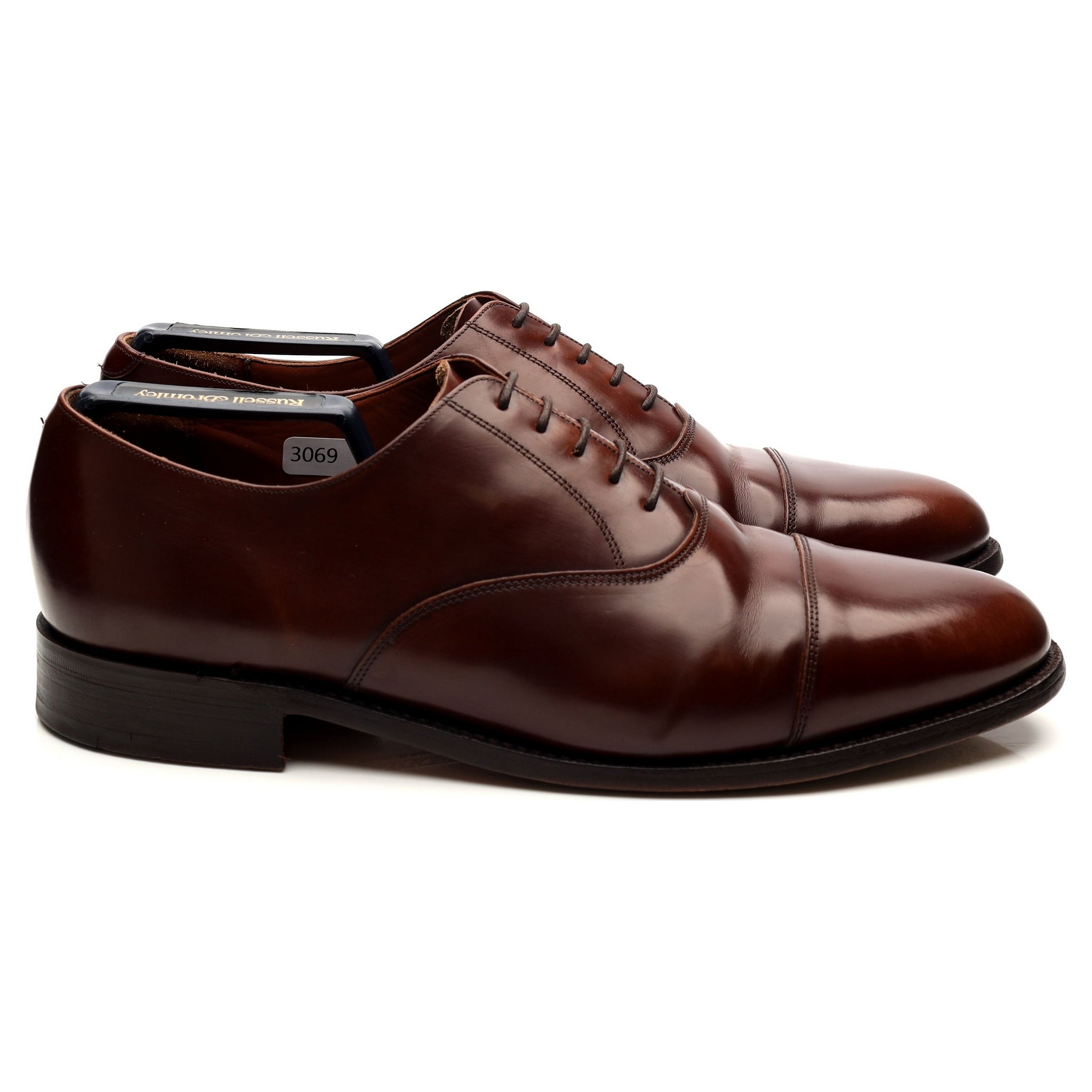 Russell & Bromley oxford cuir marron 9.5 embauchoirs