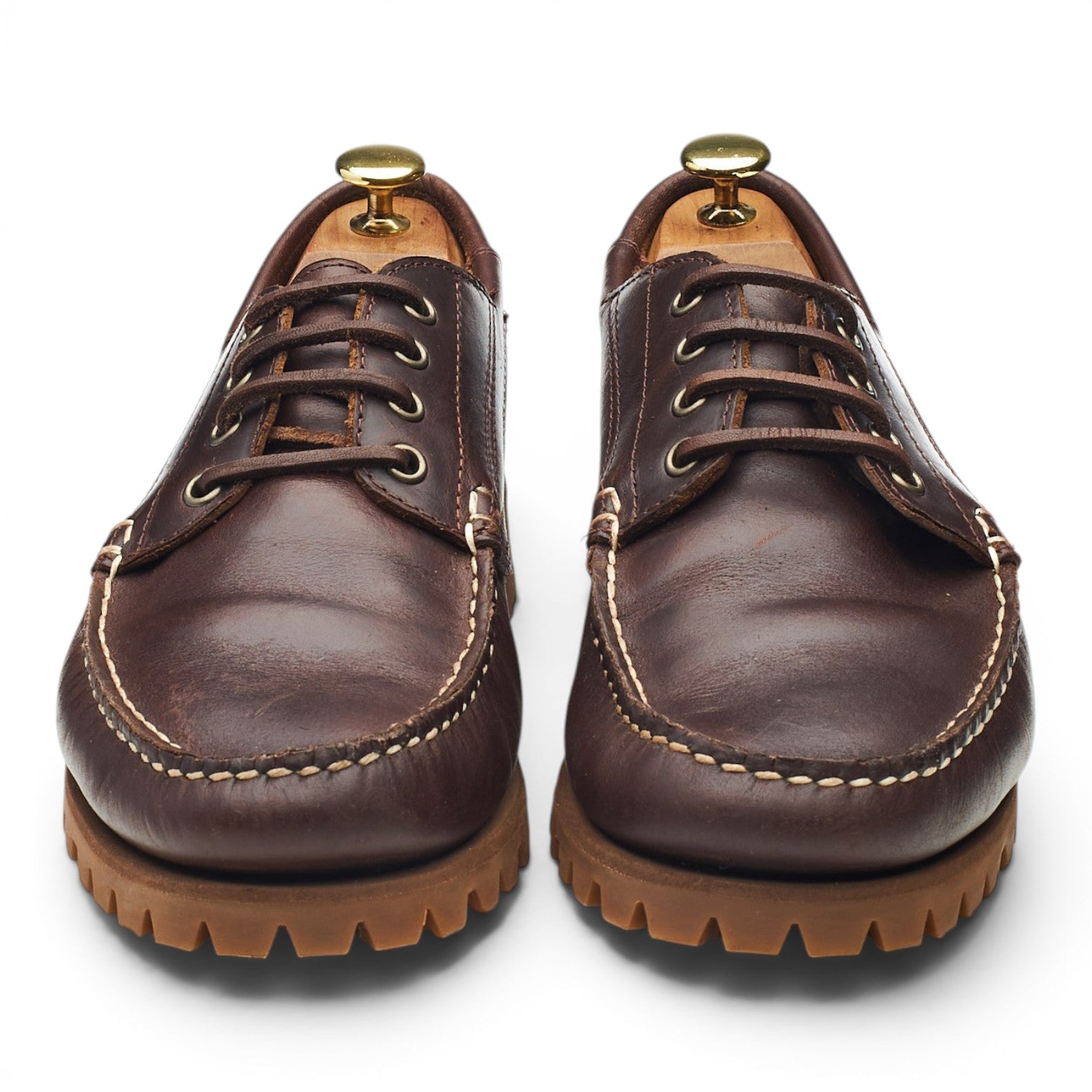 Quoddy Maliseet bateau cuir marron UK 8.5