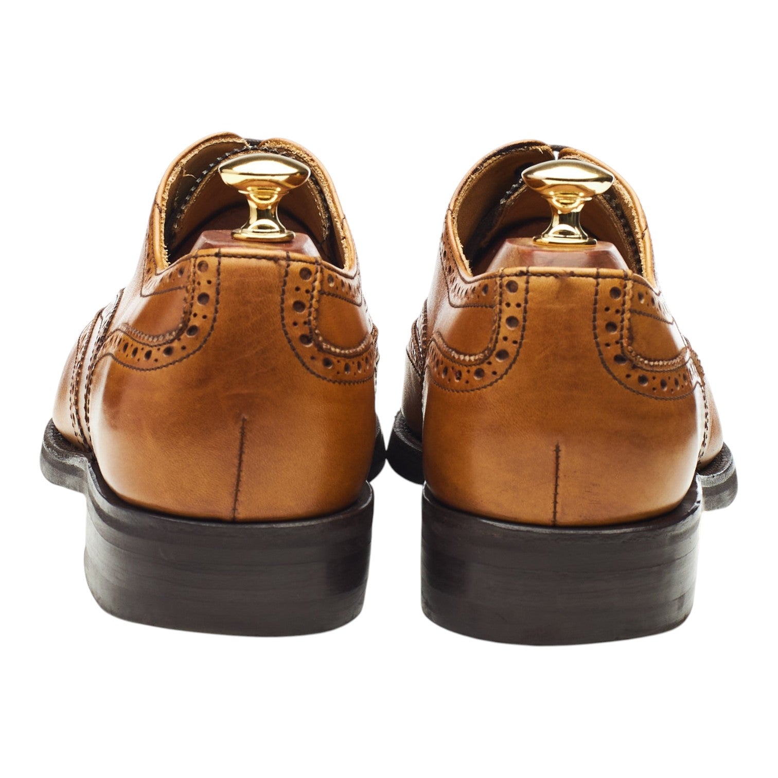 Berwick 67351 richelieu brogue cuir tabac UK 9