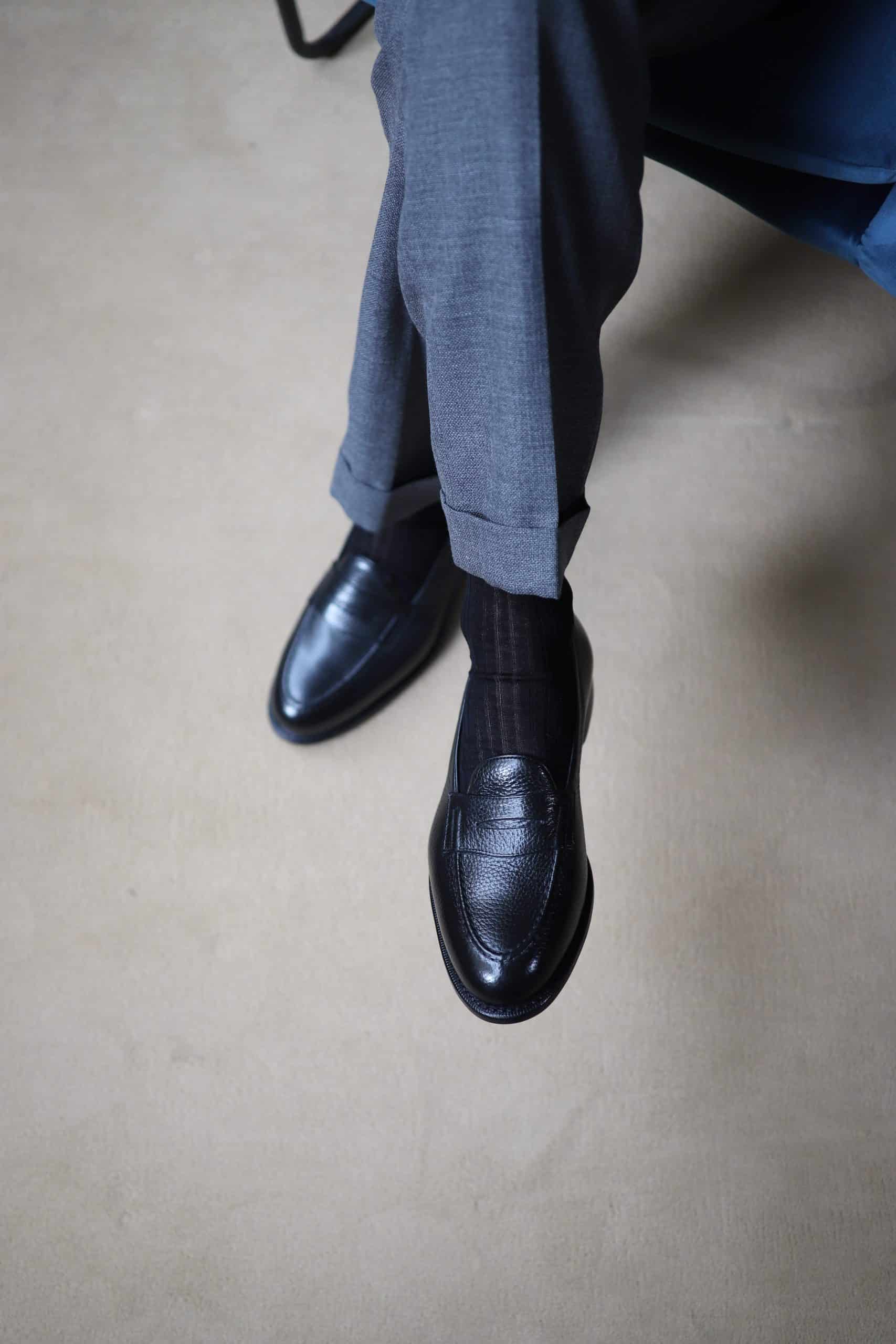 Malfroid Newport mocassin cuir grainé