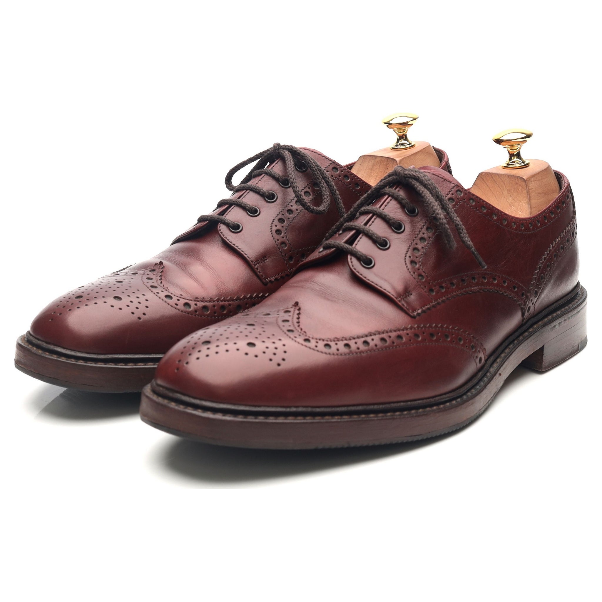 Loake 1880 Chester 2 derby cuir bordeaux UK 10