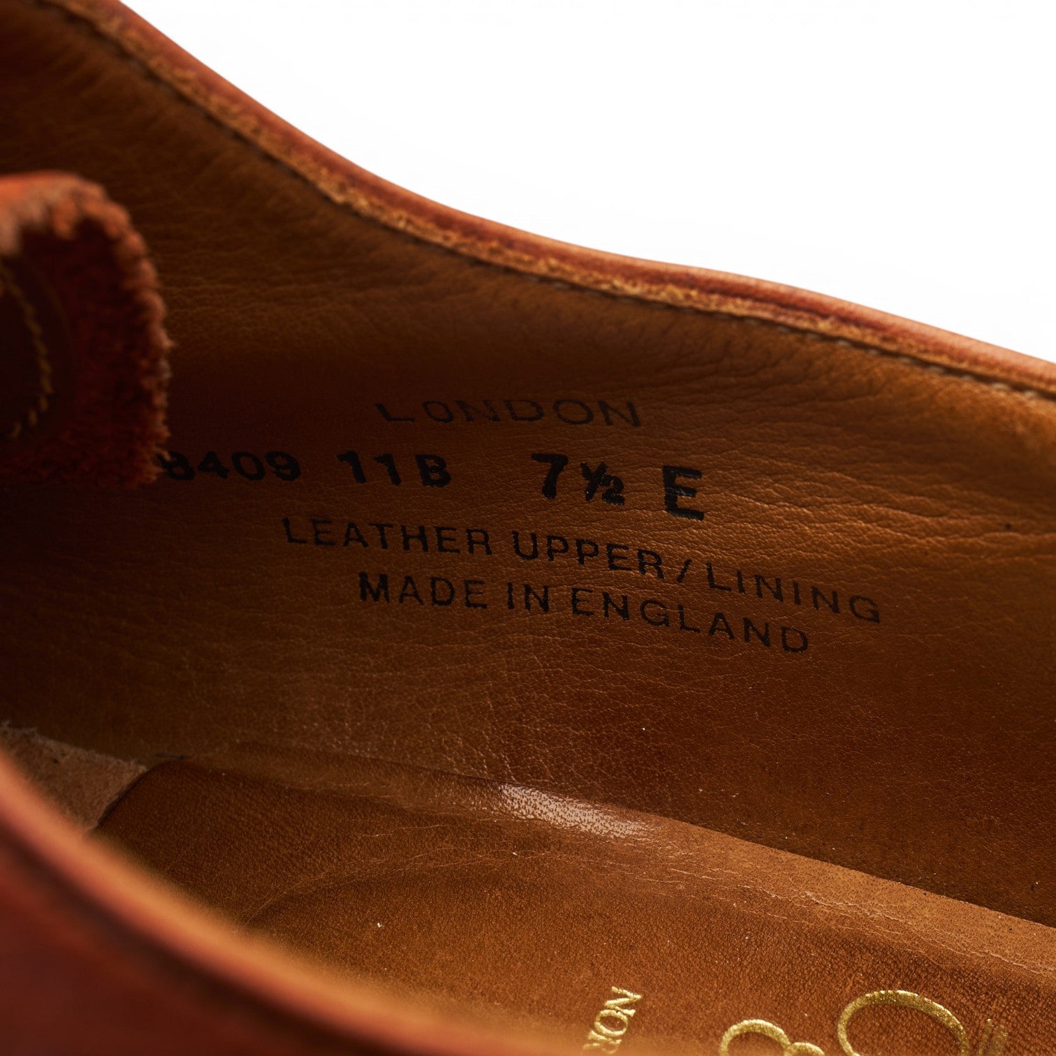 Crockett & Jones London oxford cuir marron UK 7.5