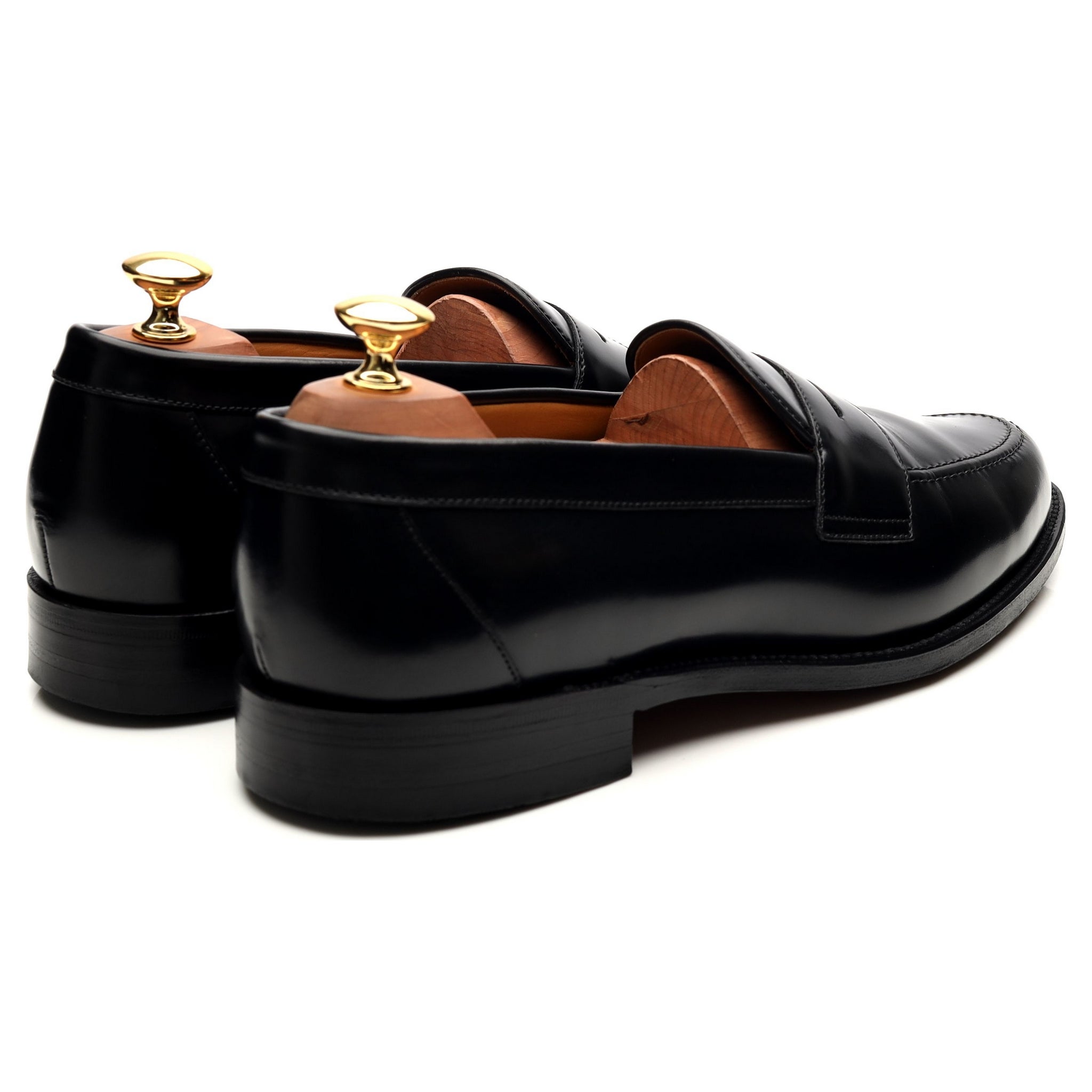 Loake Eton mocassin cuir noir pointure UK 9