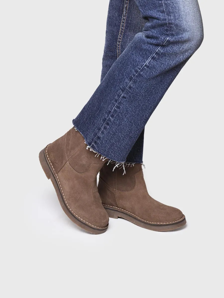 Toni Pons Irun-SY bottine suede taupe 2,5 cm