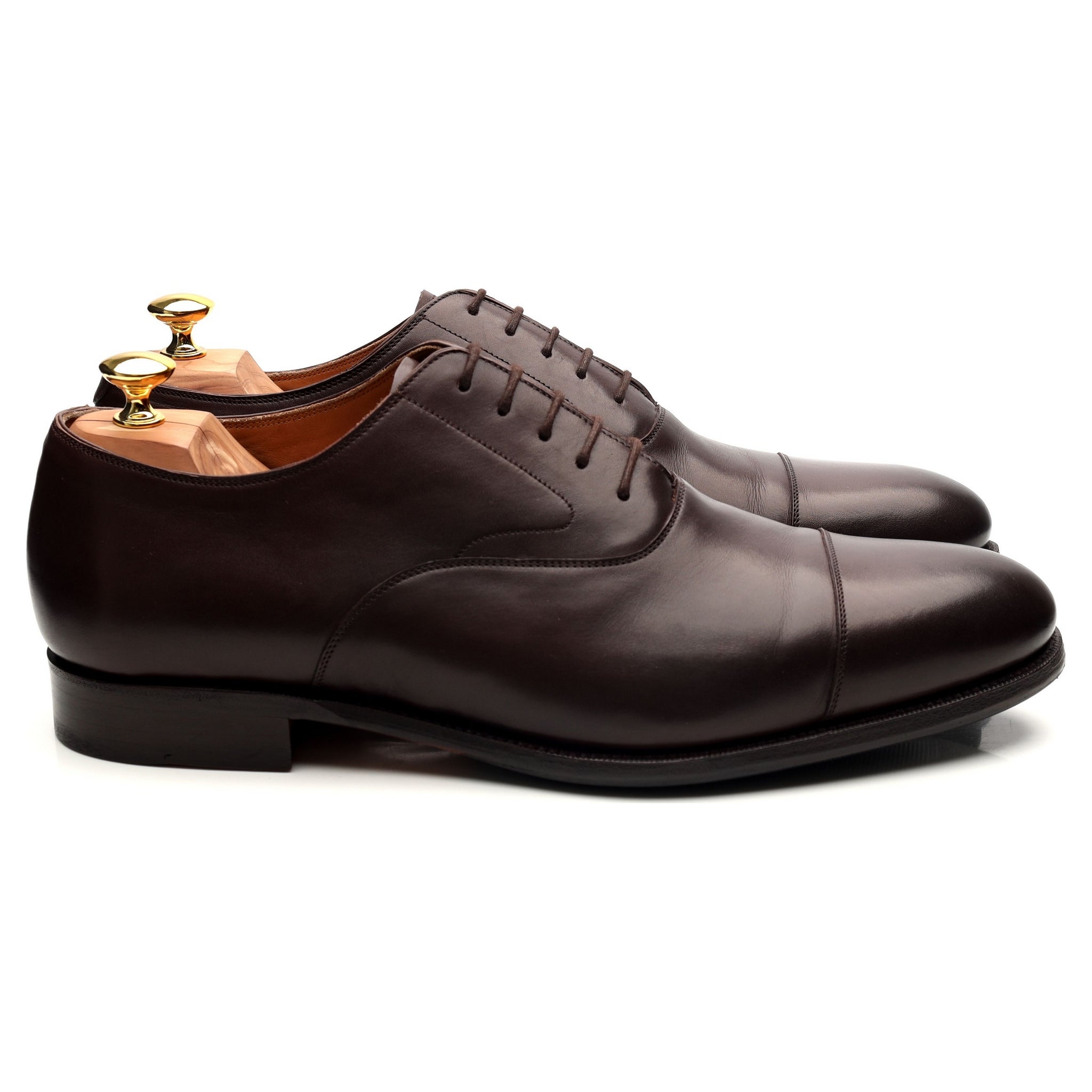Meermin 101198 oxford cuir marron foncé pointure UK 12
