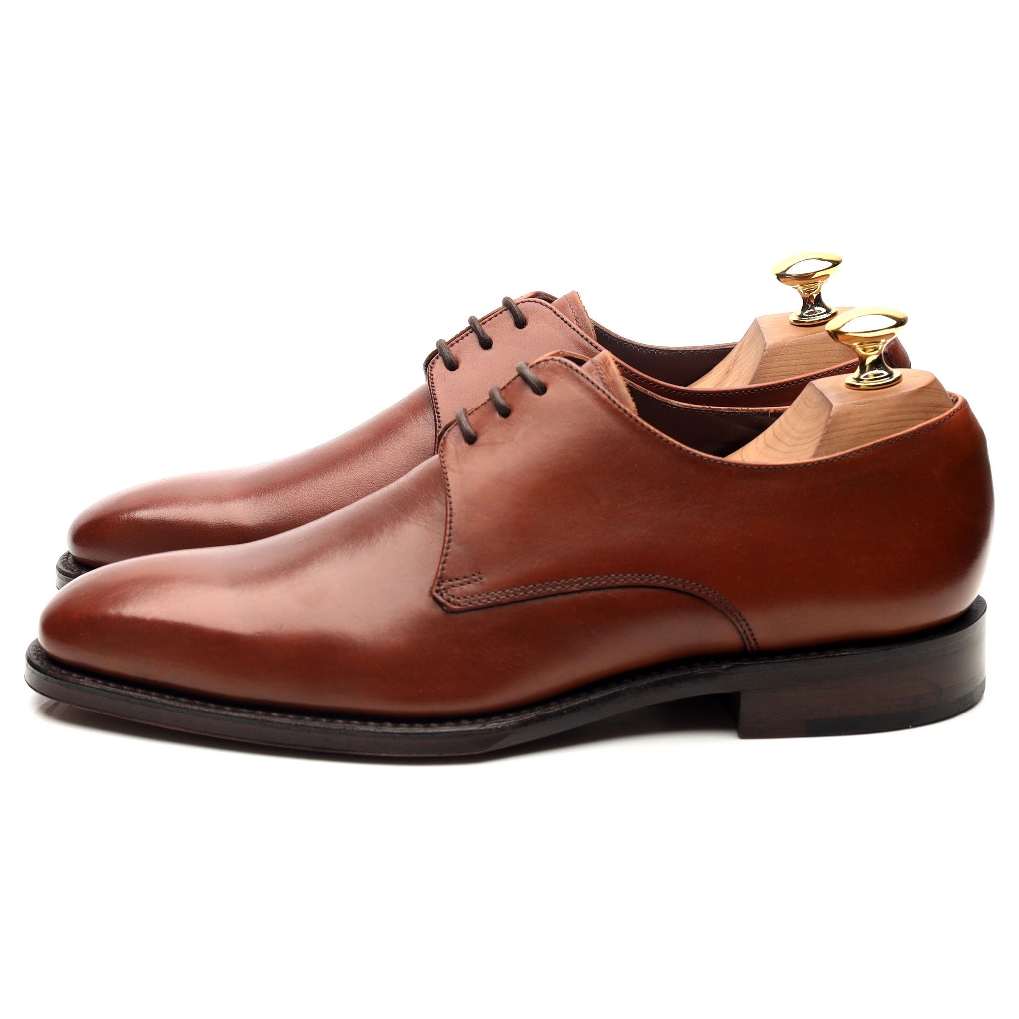 Loake 1880 Cornwall Derby cuir camel UK 6 étroit