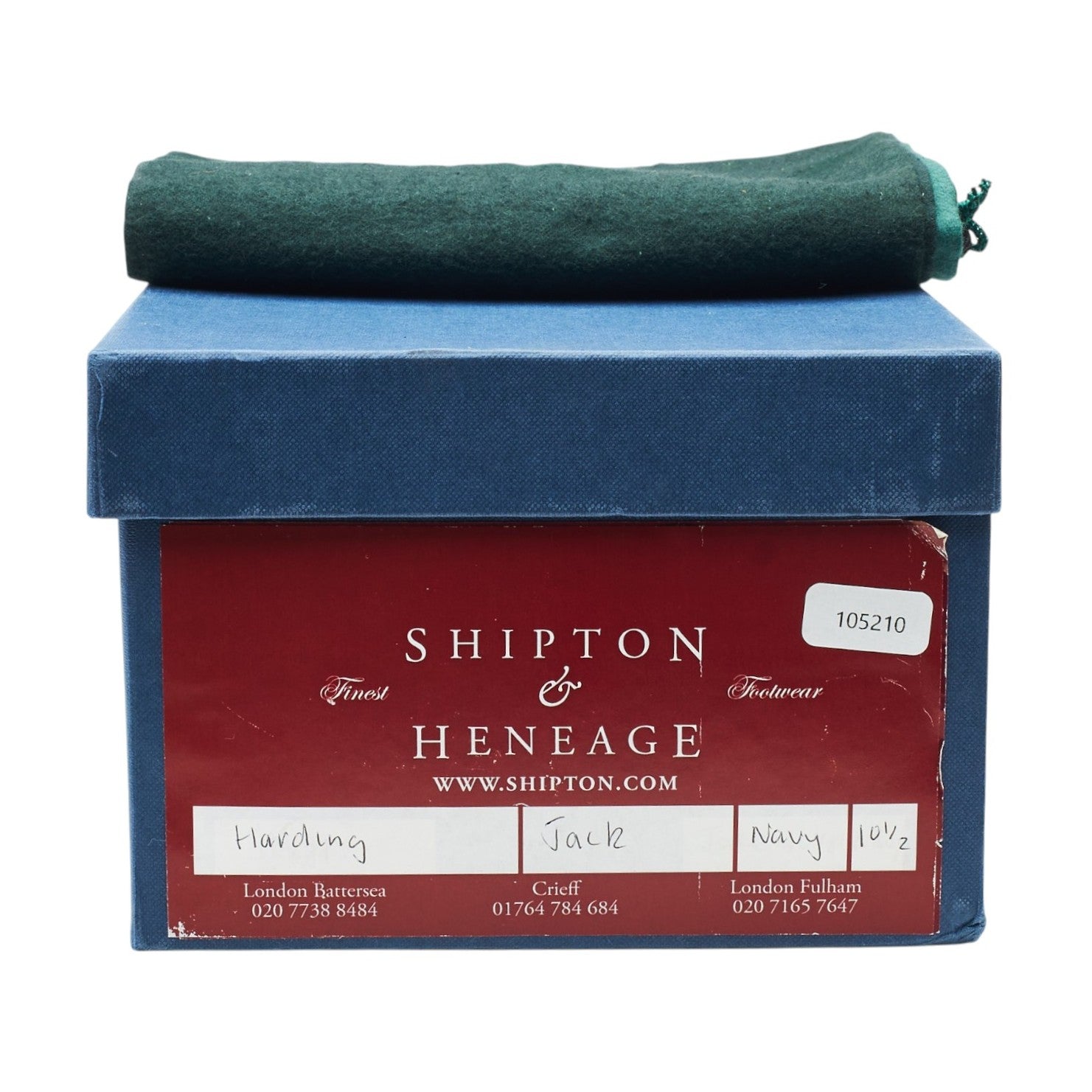 Shipton Heneage derbies suède bleu marine UK 10,5