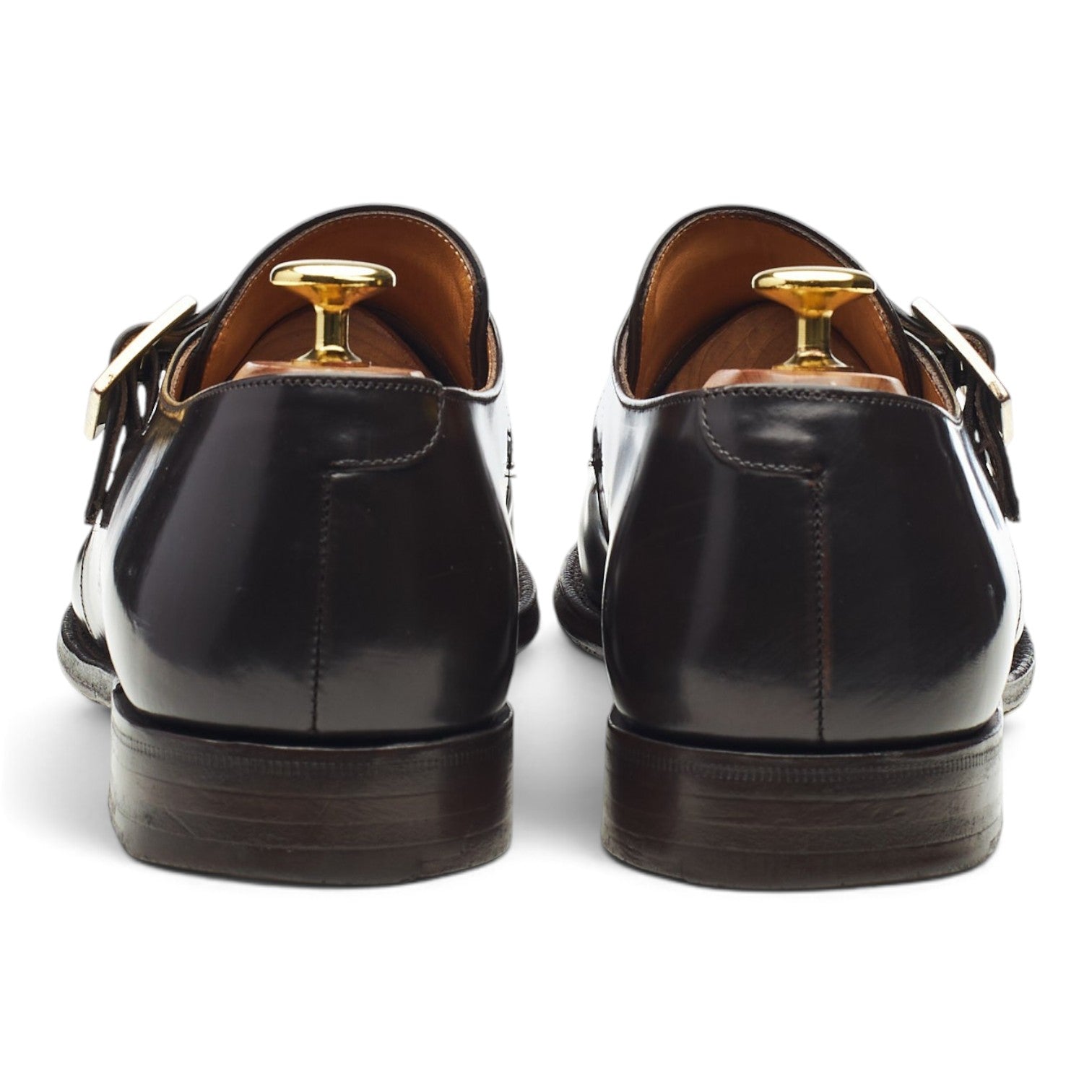 Church's Tokyo Chaussures Monk Cuir Marron Foncé UK 8.5