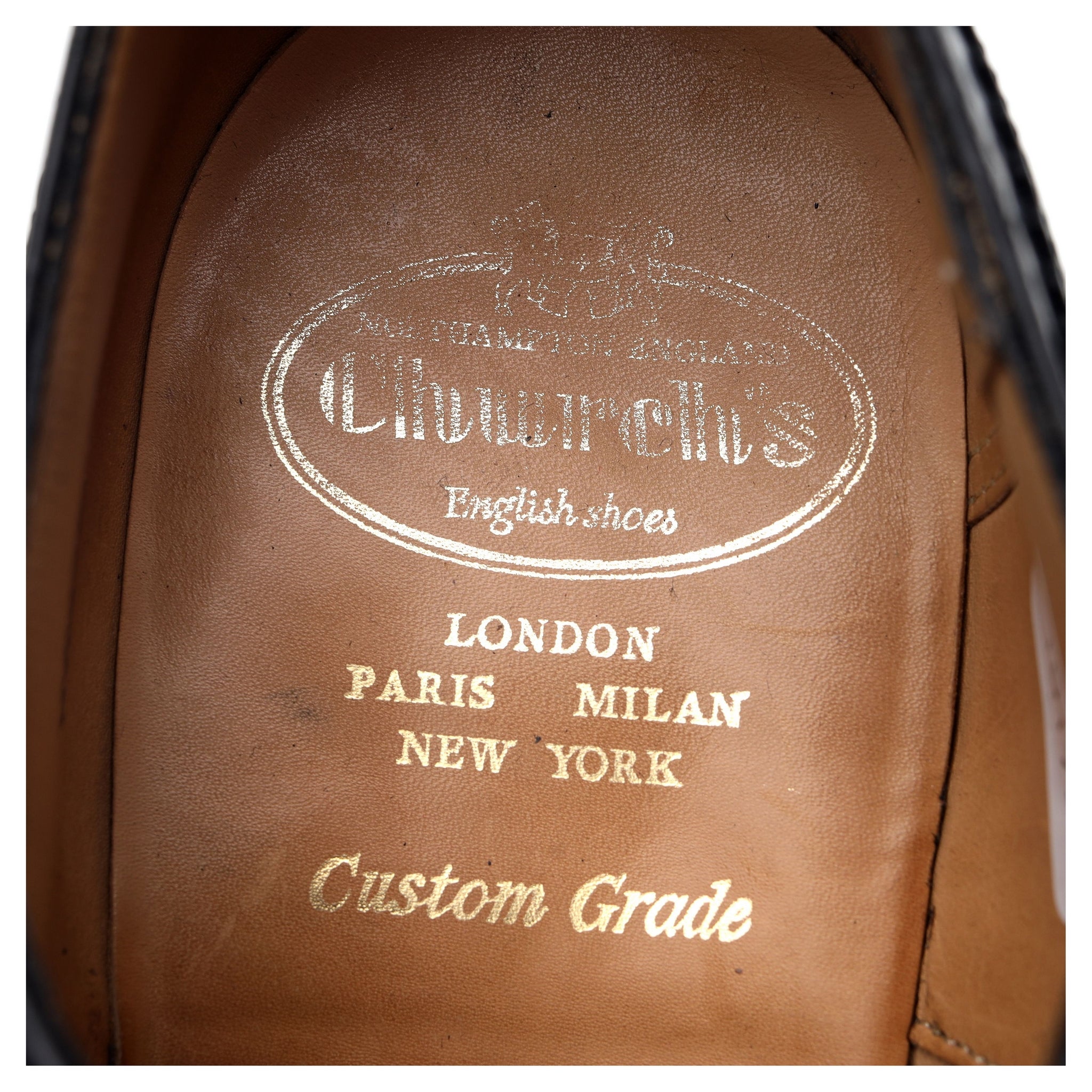 Church Burwood derbies brogues cuir noir UK 7